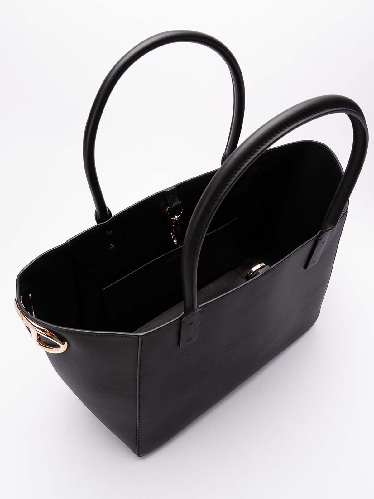 Shop Valentino Side Small Tote Bag In Negro