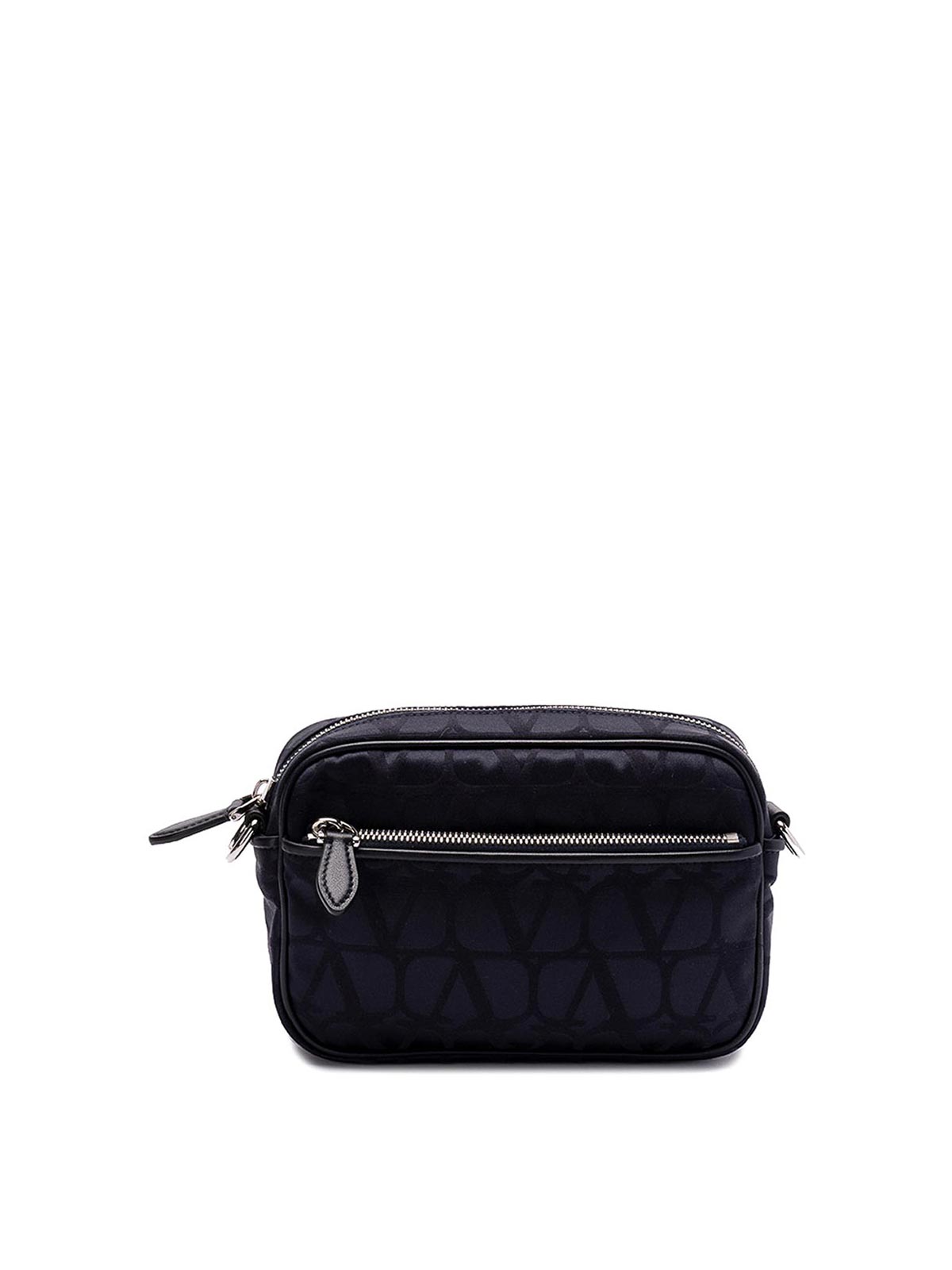 Shop Valentino Toile Iconographe Crossbody Bag In Dark Blue