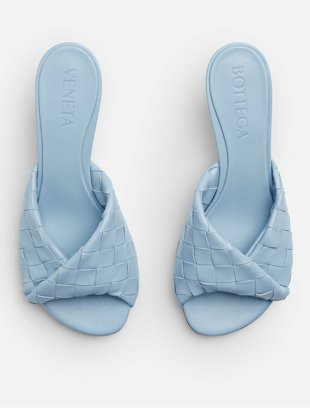 Shop Bottega Veneta Blink Sandal In Plata