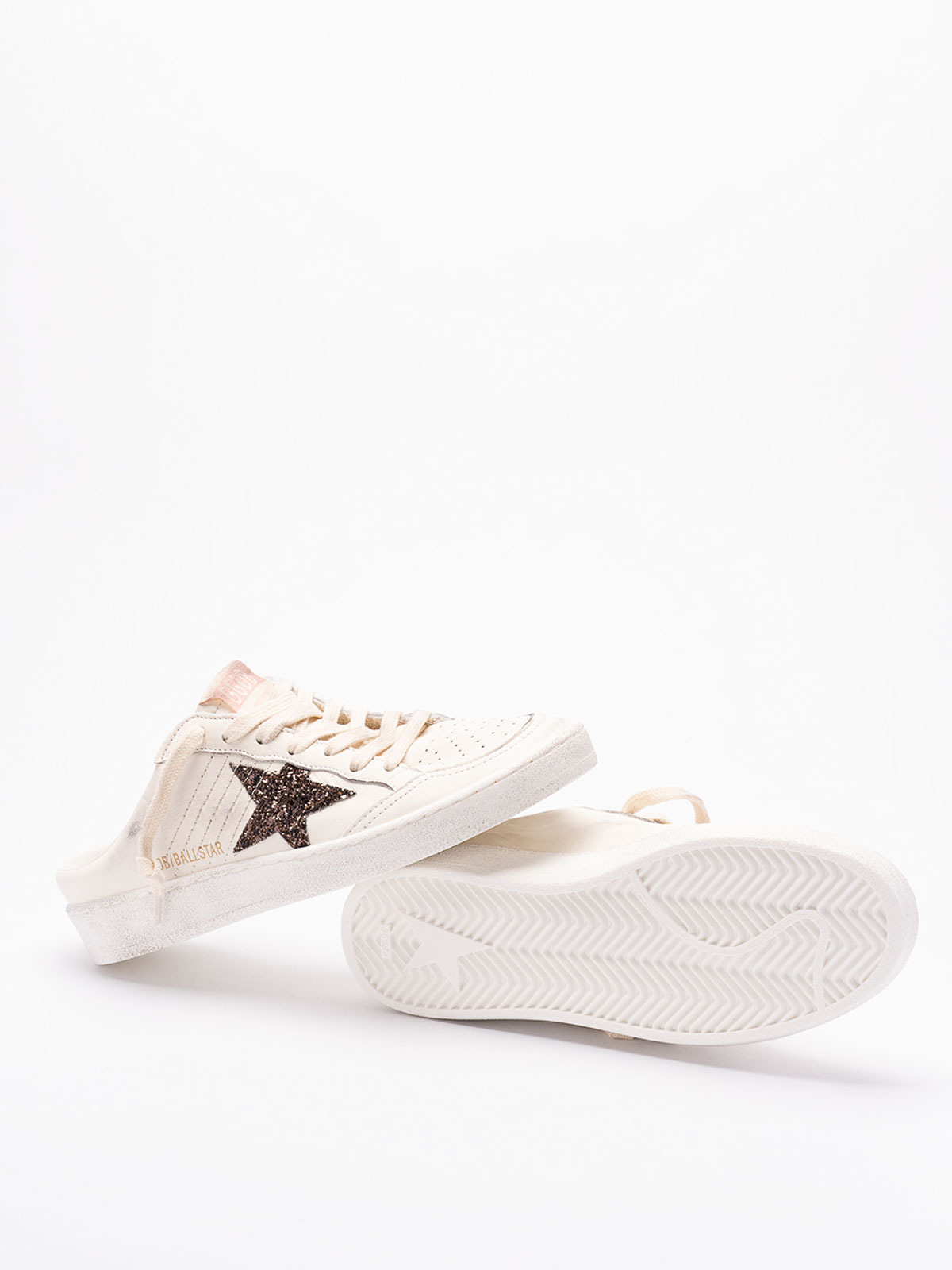 Shop Golden Goose Ball Star Sabots In White