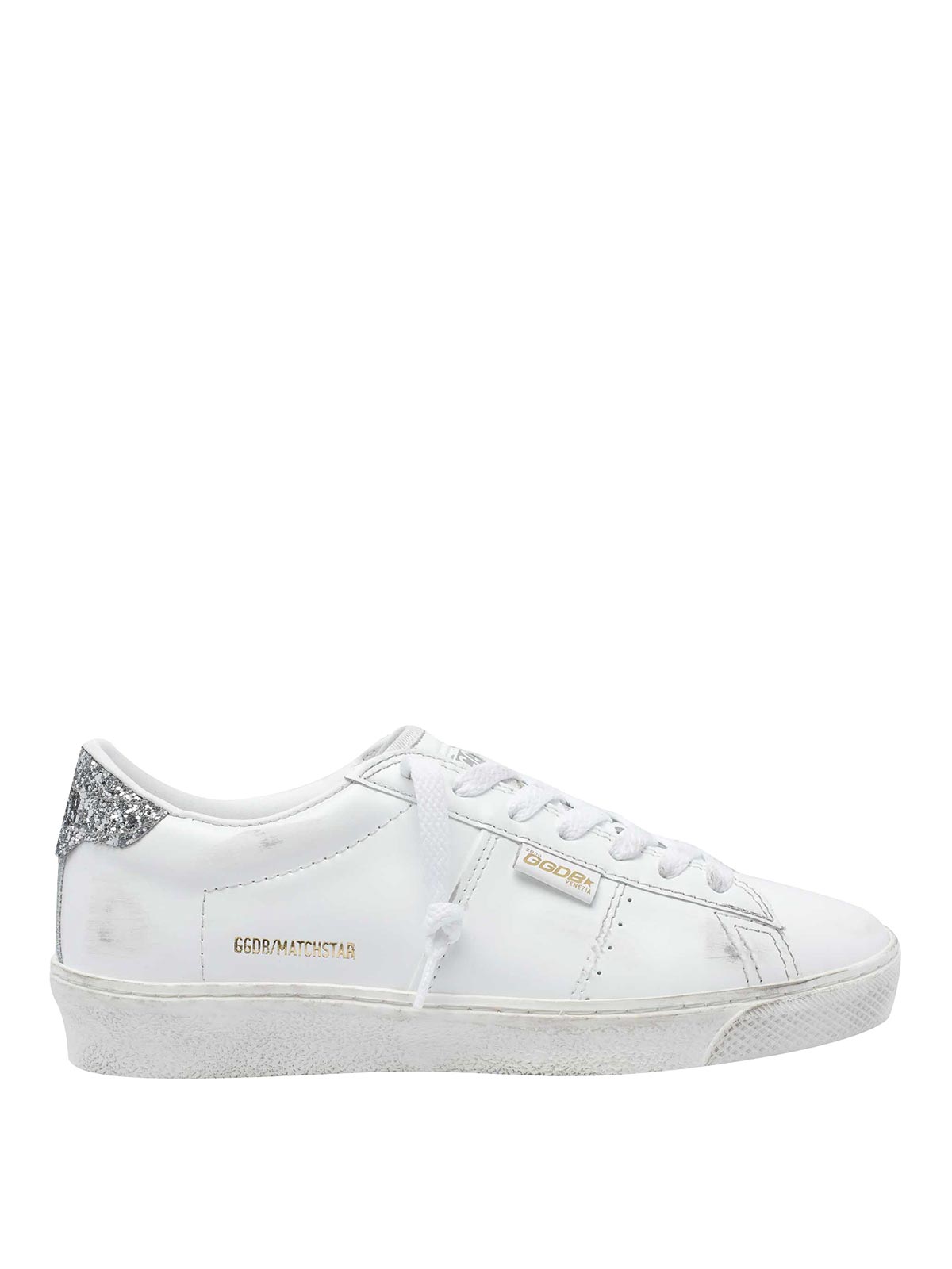 Golden Goose Match Star Sneakers In White