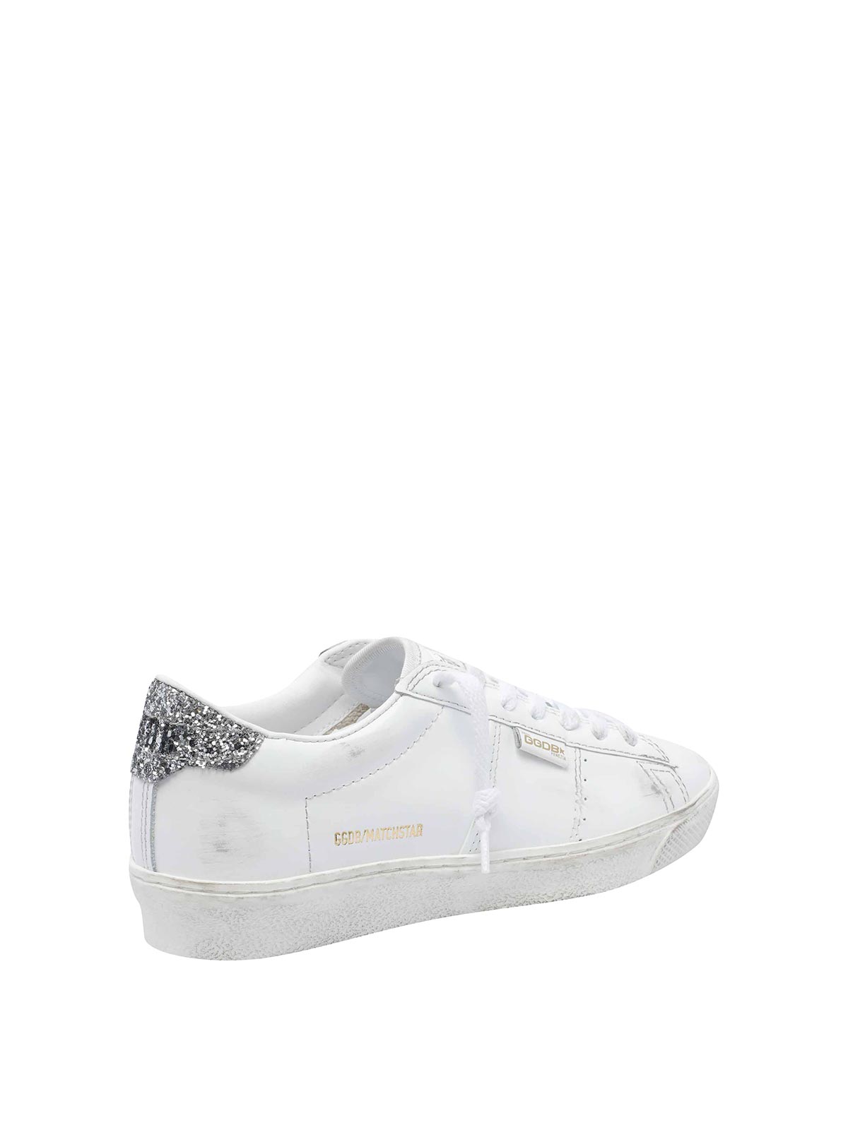 Golden Goose Match Star Sneakers In White