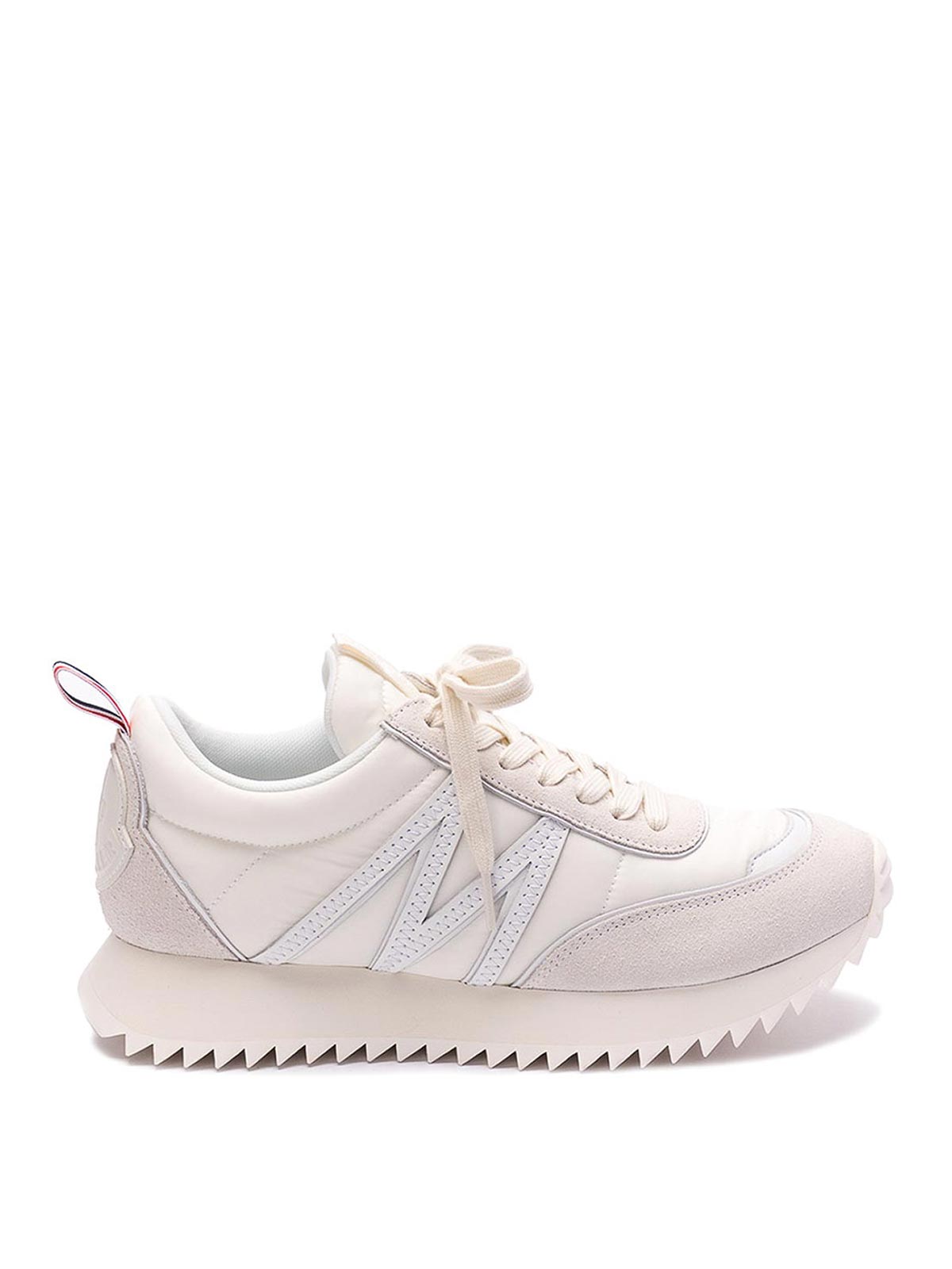 Shop Moncler Pacey Low-top Sneakers In Cream