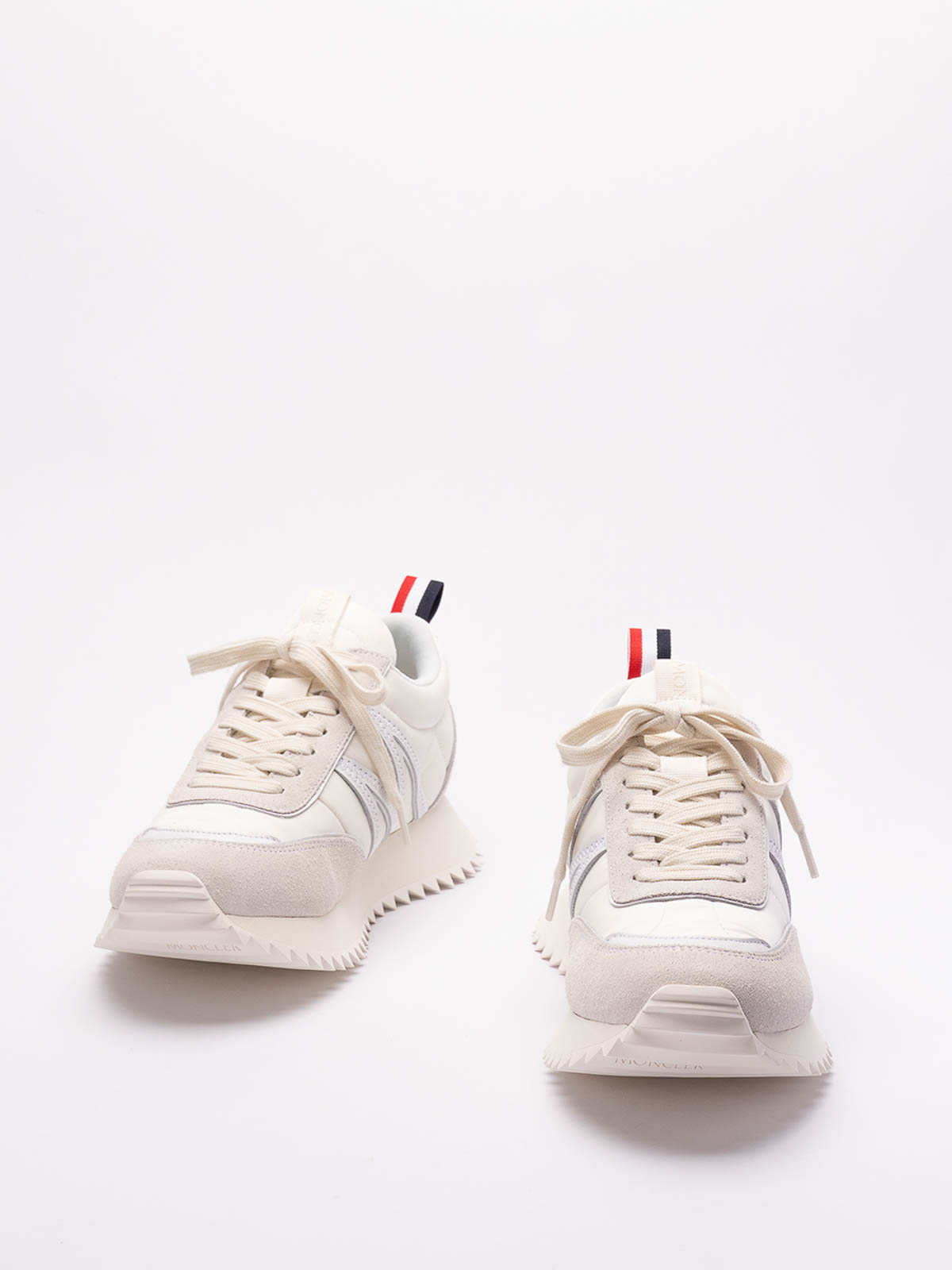 Shop Moncler Pacey Low-top Sneakers In Cream