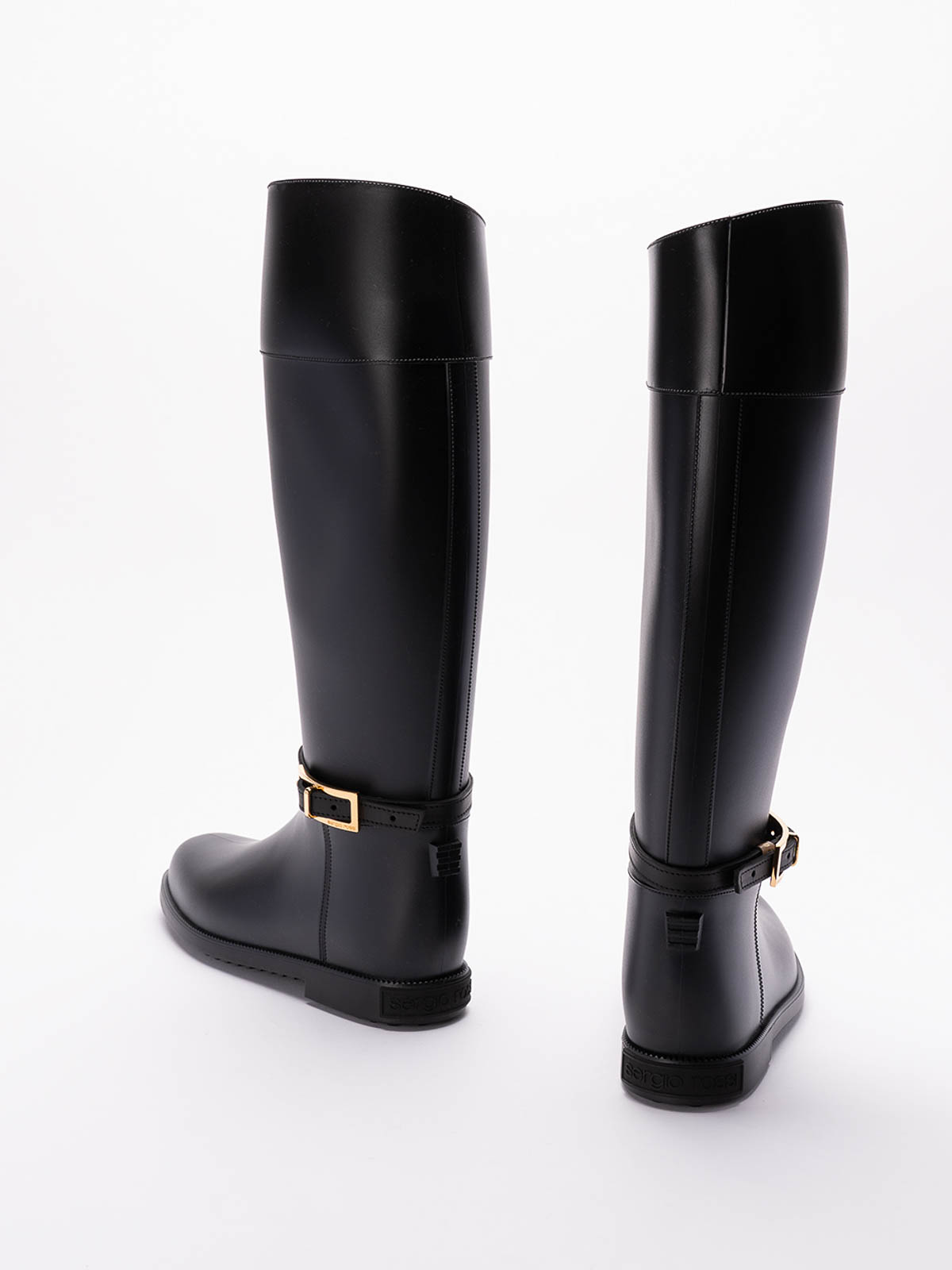 Shop Sergio Rossi Nora Rainy Boots In Black