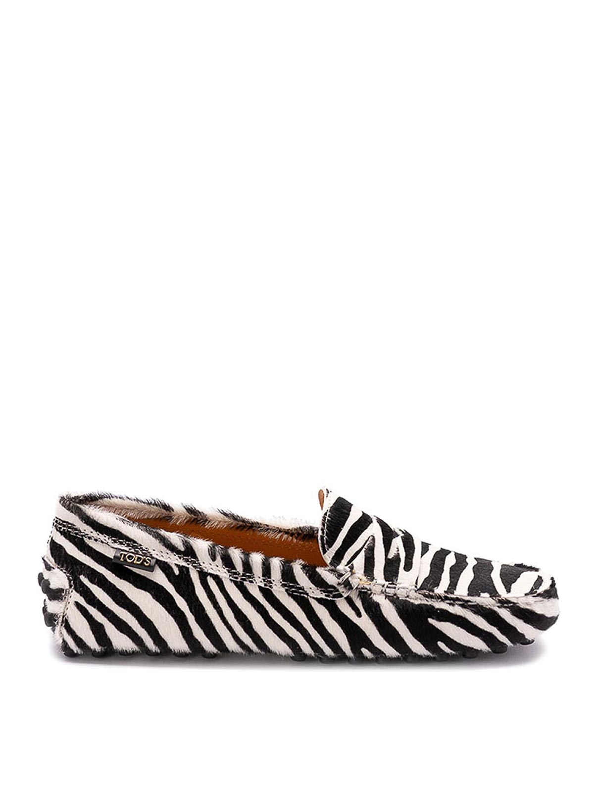 Shop Tod's Gommino Loafers In White