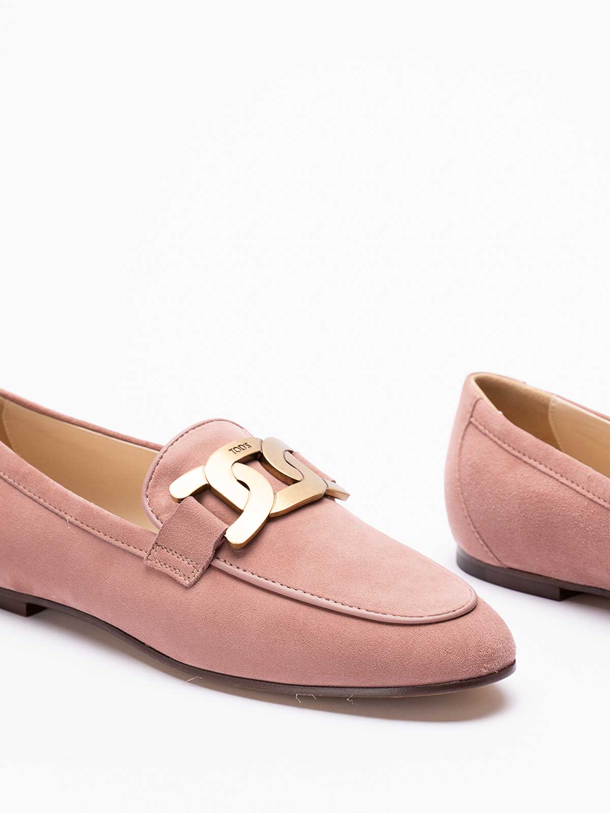 Shop Tod's Kate Loafers In Light Purple