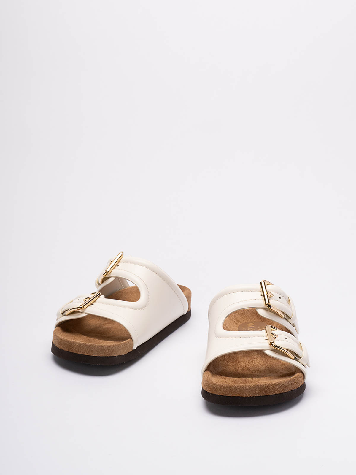 Shop Valentino Fussbet Sliders In White