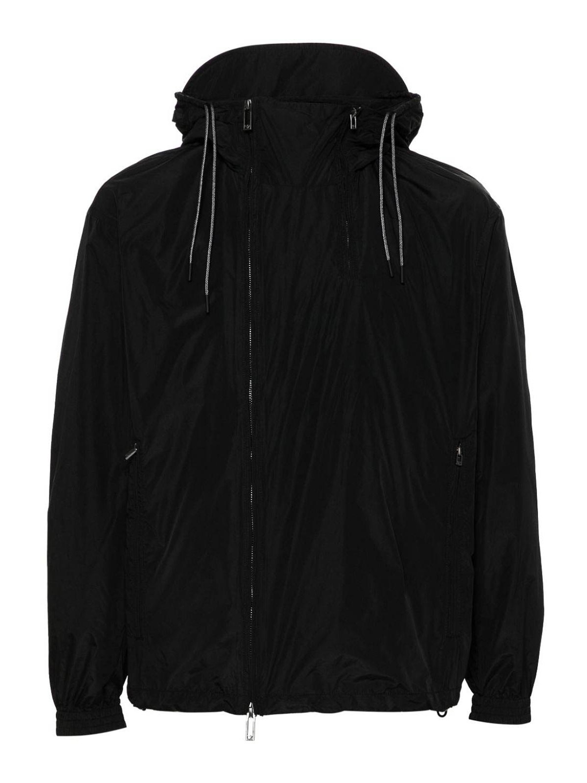 Shop Emporio Armani Nylon Blouson Jacket In Negro