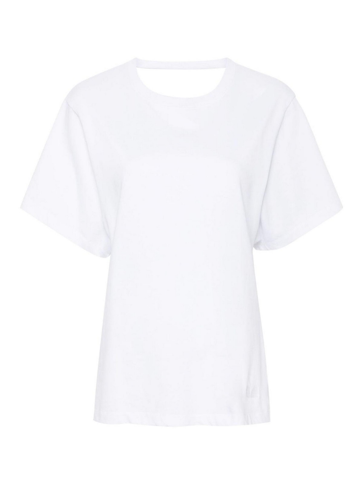 Shop Iro Edjy Cotton T-shirt In White