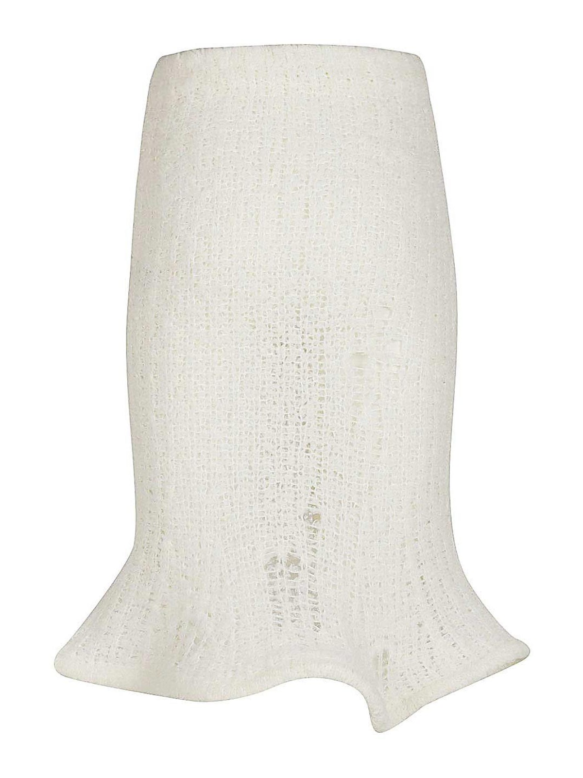 Shop Acne Studios Midi Skirt In Blanco