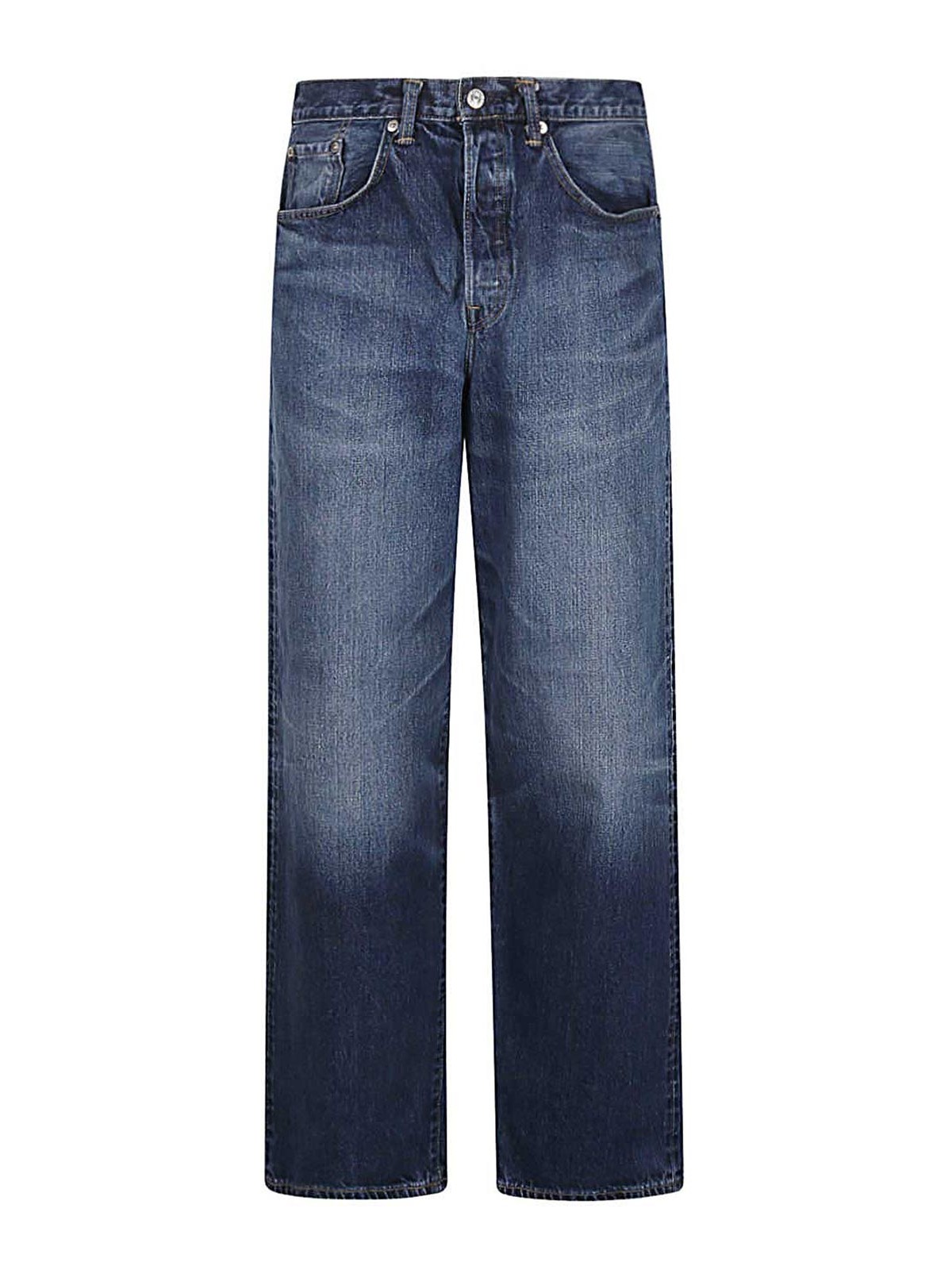 Shop Edwin Wide-leg Denim Jeans In Azul