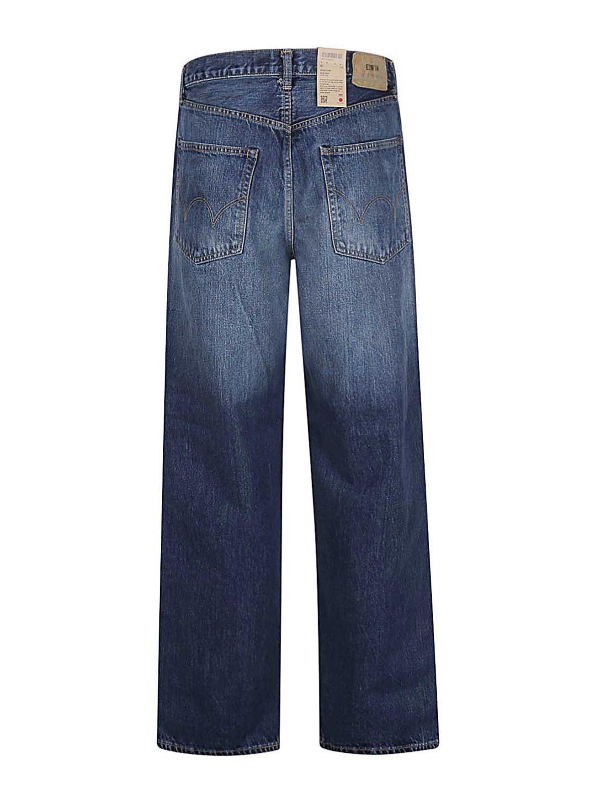 Shop Edwin Wide-leg Denim Jeans In Azul