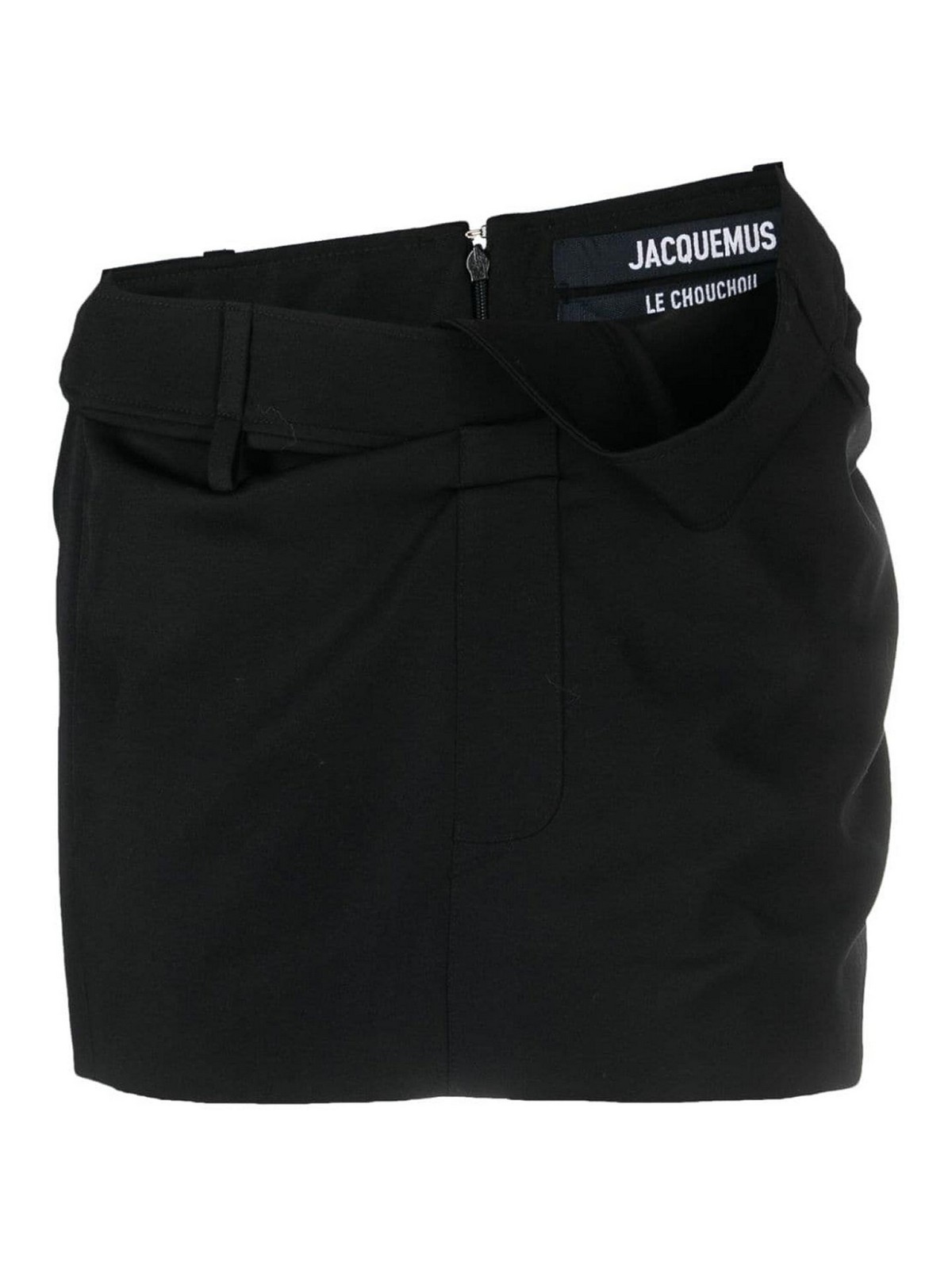 Shop Jacquemus Bahia Mini Skirt In Negro