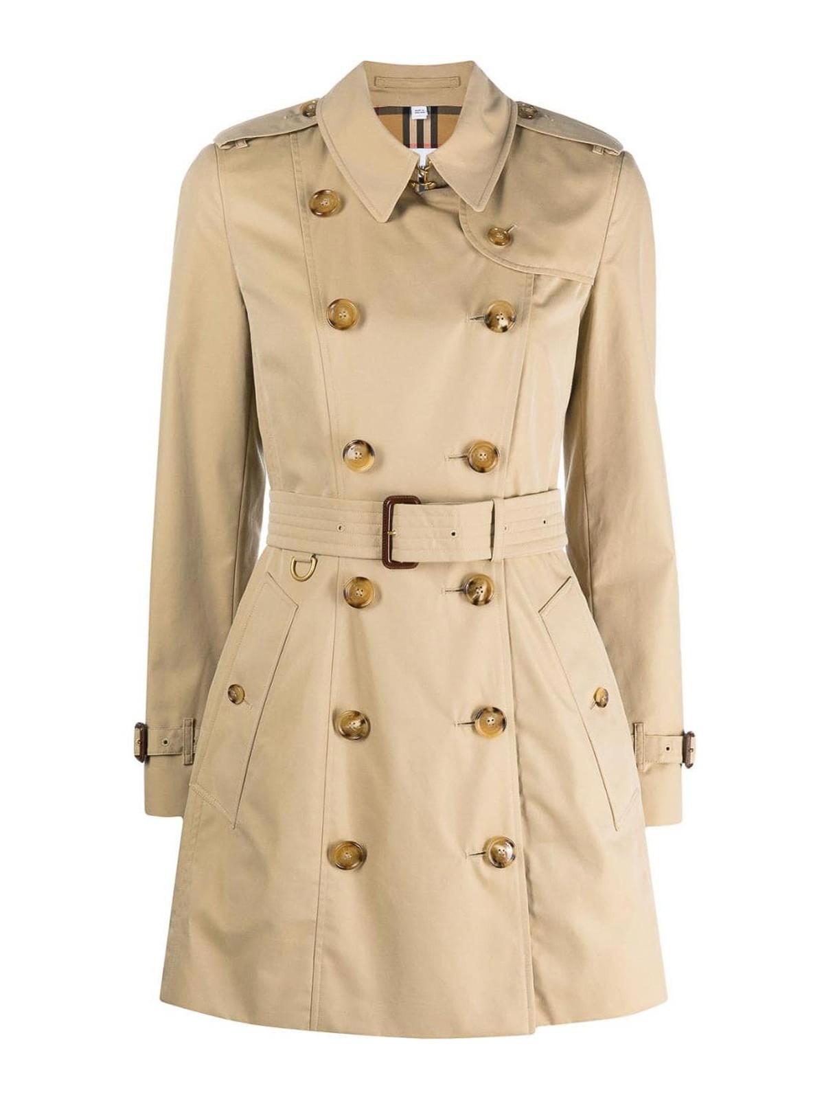 Shop Burberry Chelsea Cotton Trench Coat In Beis