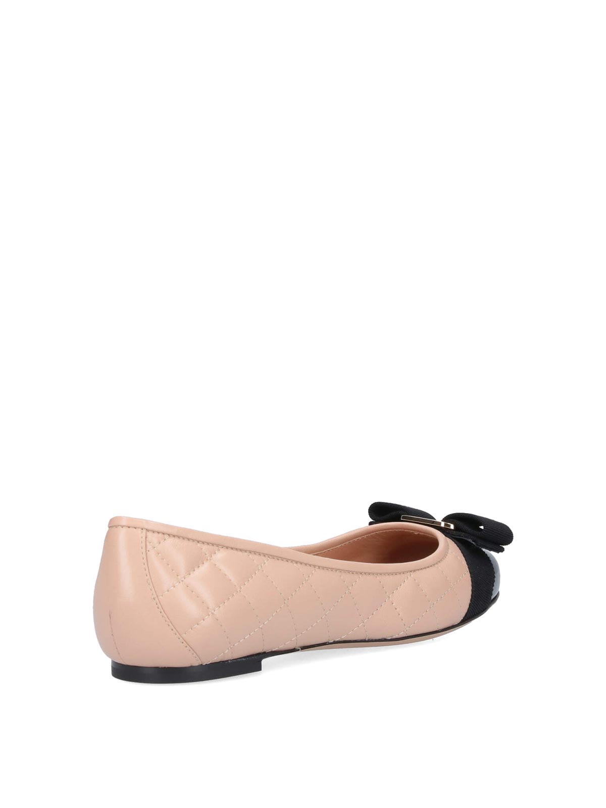 Shop Ferragamo Varina Flat Shoes In Nude & Neutrals