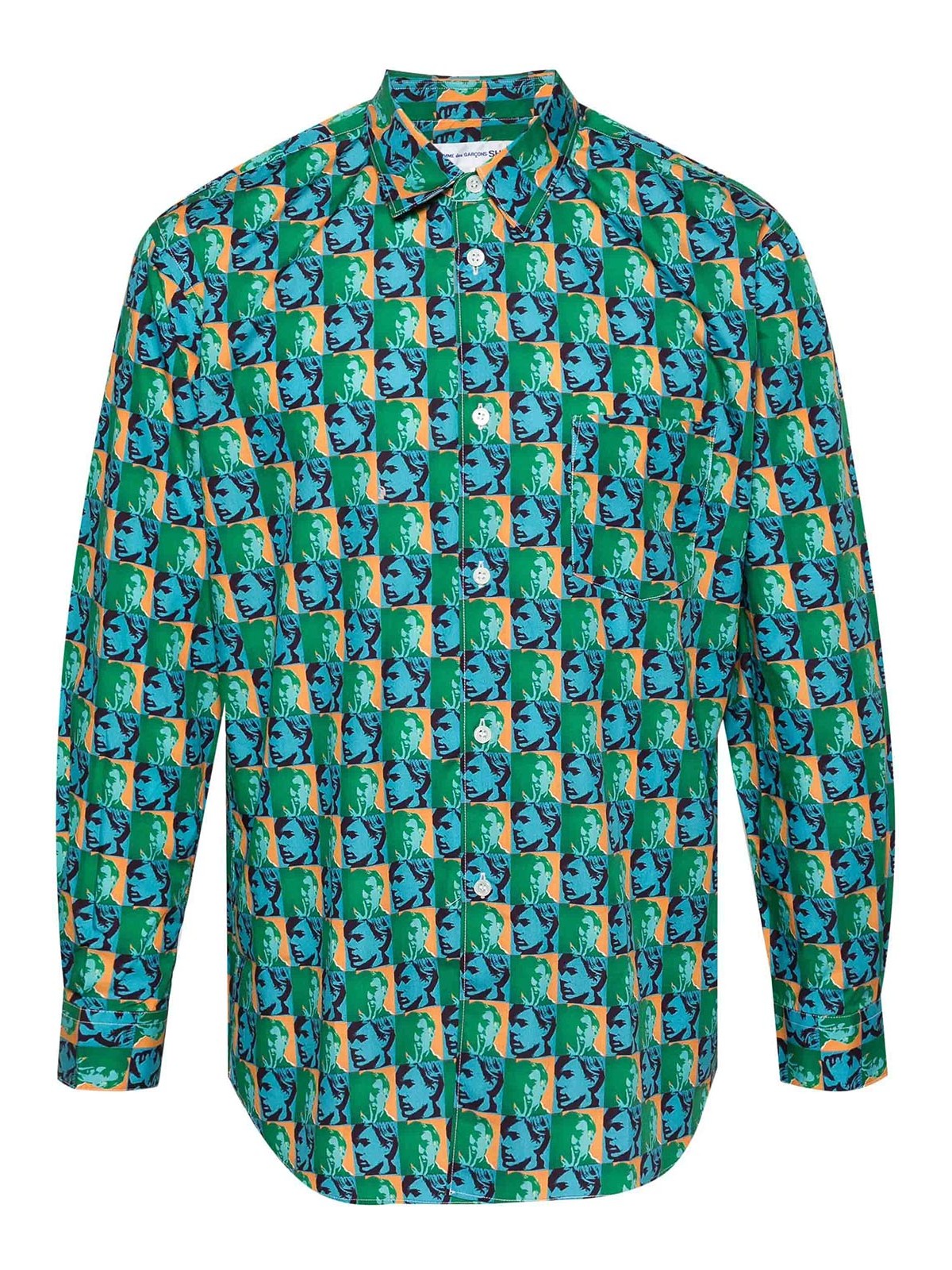 Shop Comme Des Garçons Printed Shirt In Multicolour