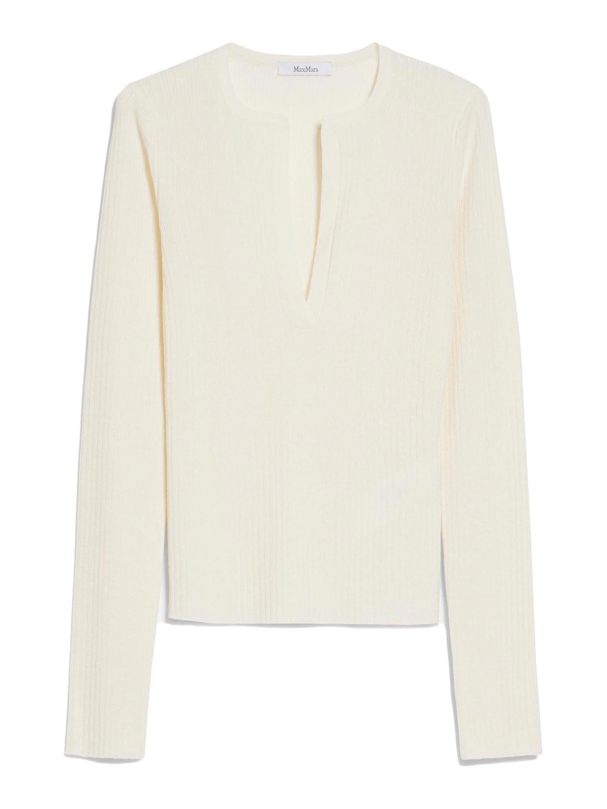 Shop Max Mara Urlo Cashmere And Silk Jumper In Light Yellow