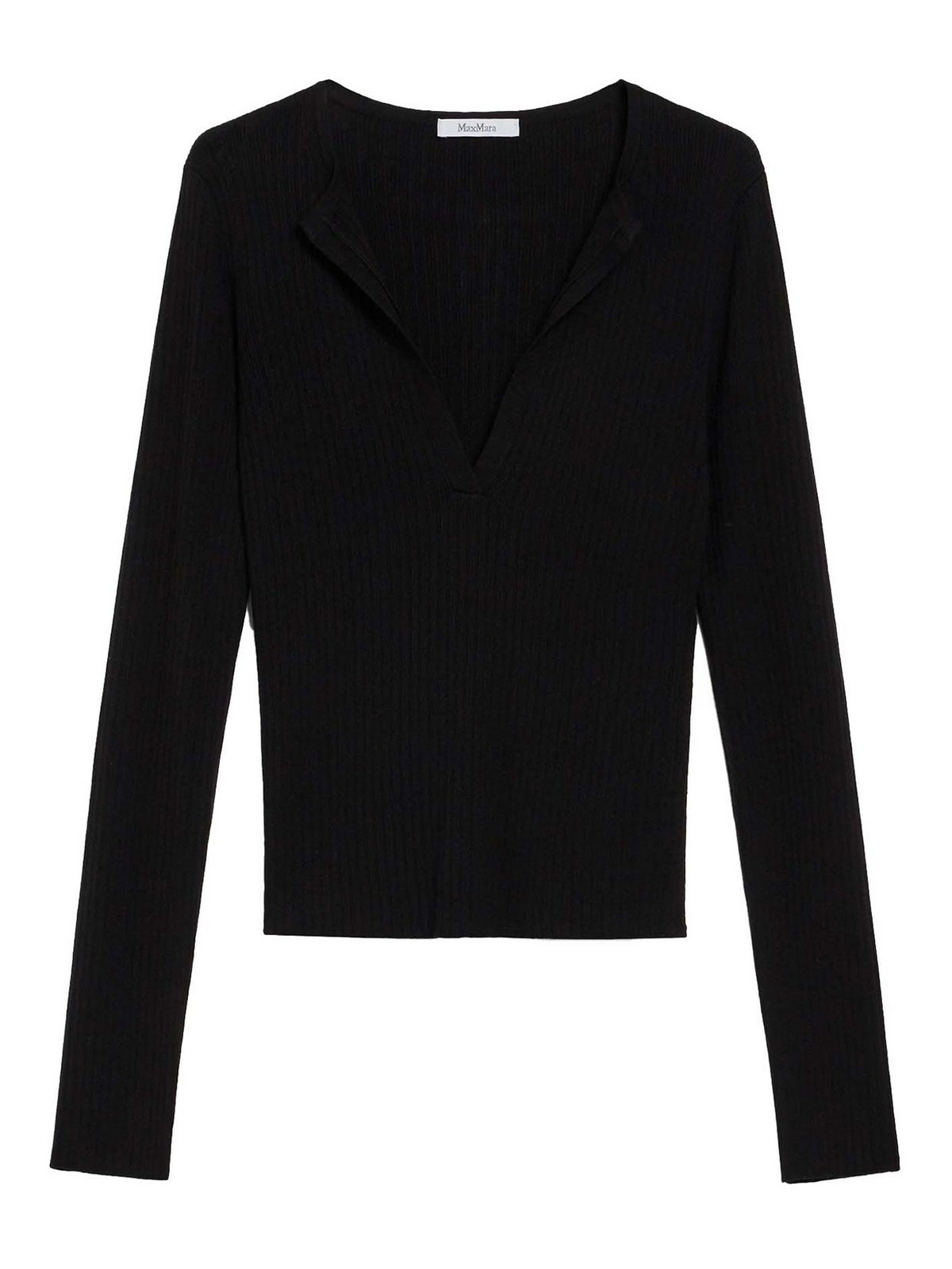 Shop Max Mara Urlo Cashmere And Silk Jumper In Black