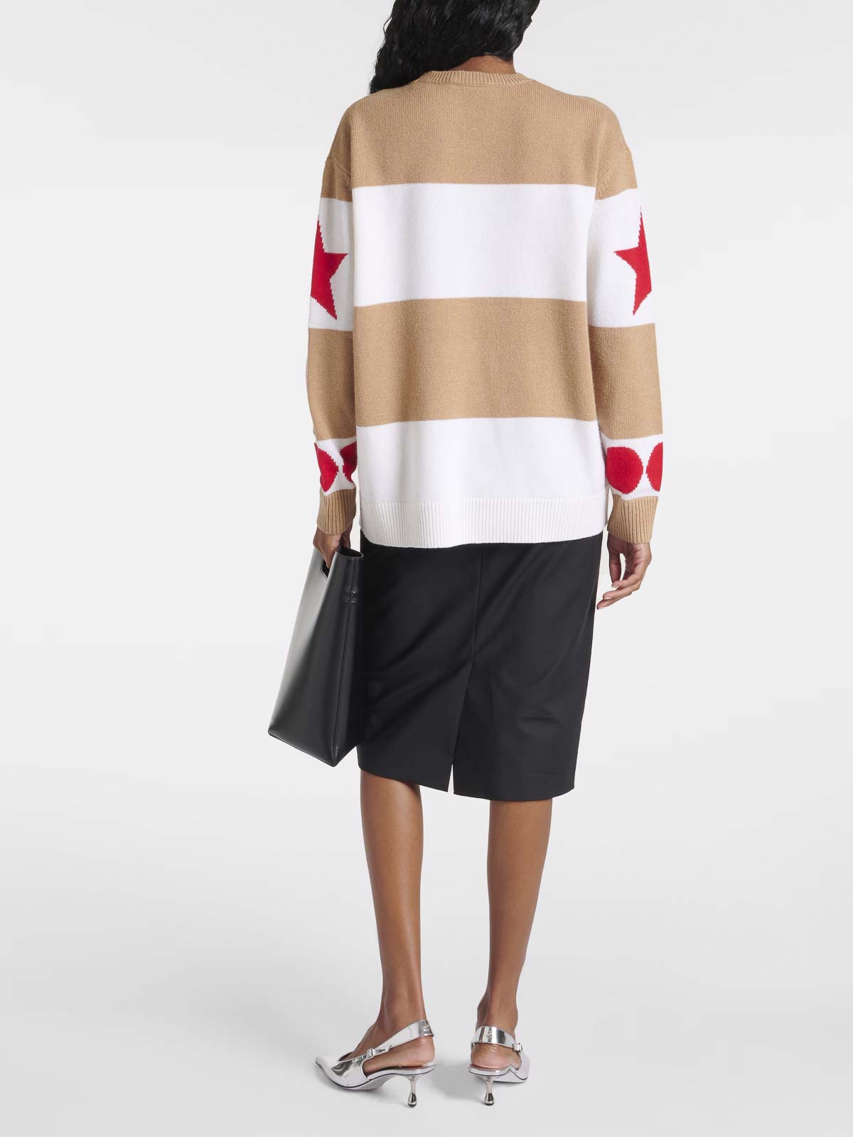 Shop Max Mara Dirce Oversized Wool And Cashmere Jumper In Camel