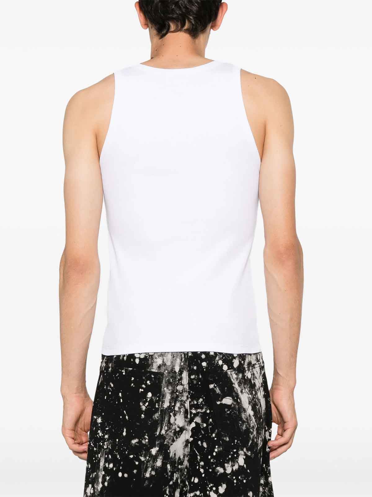 Shop Off-white Logo-print Tank Top In White