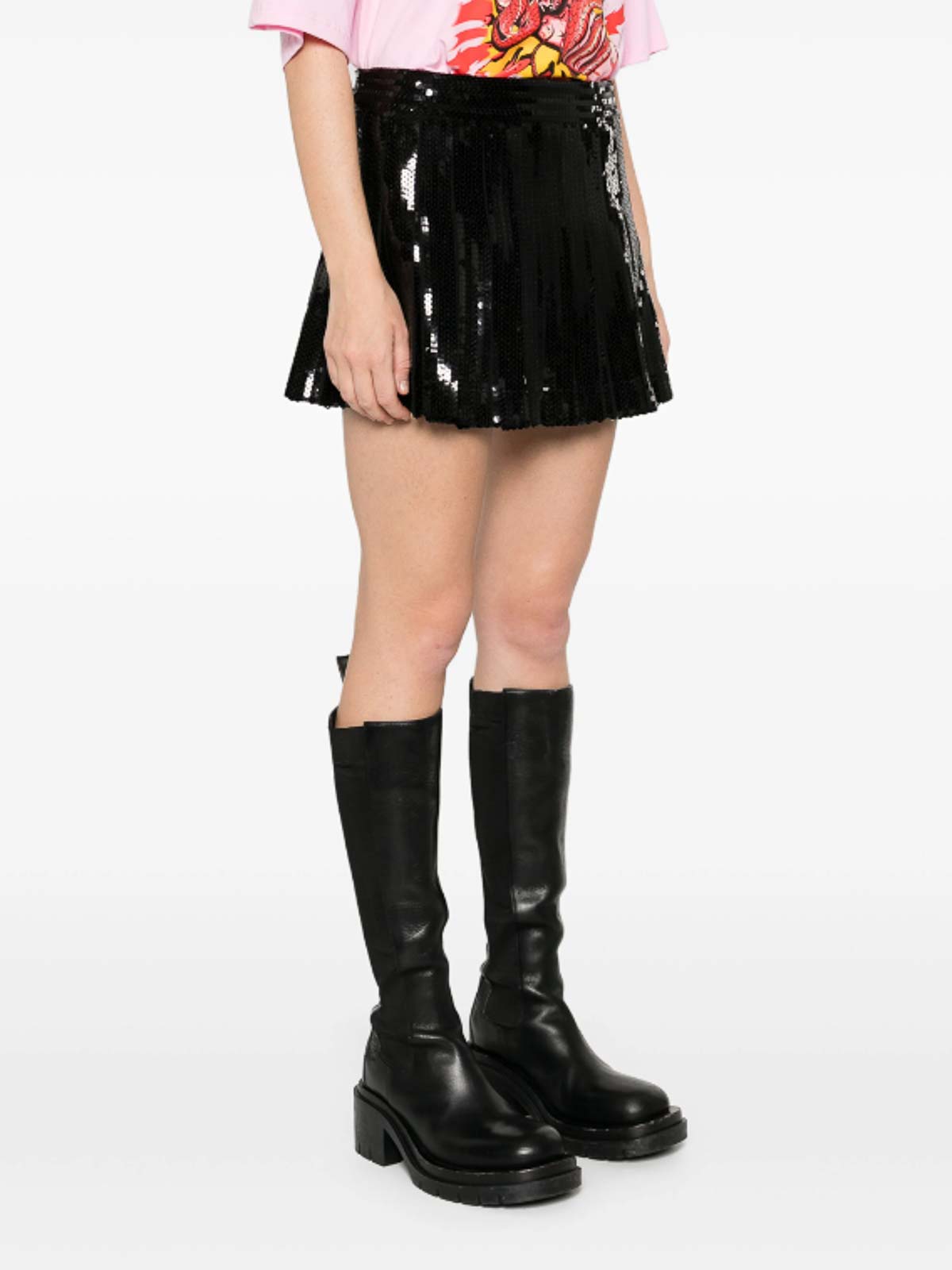 Shop P.a.r.o.s.h Godot Mini Skirt In Black