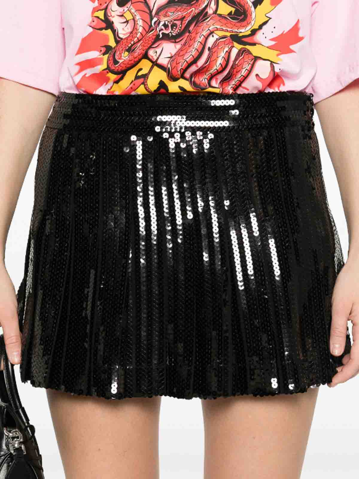 Shop P.a.r.o.s.h Godot Mini Skirt In Black