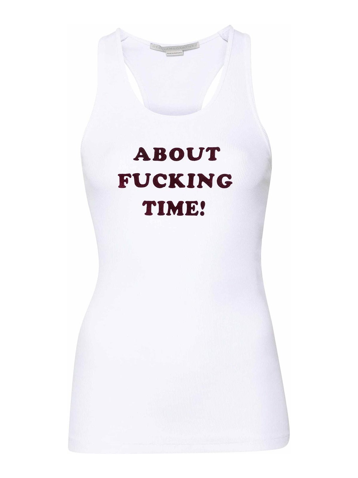 Shop Stella Mccartney Logotank Top In White