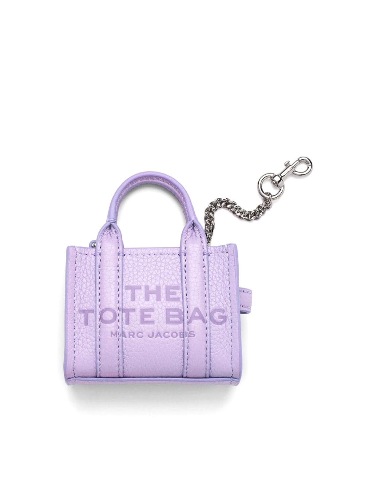 Shop Marc Jacobs The Nano Tote Bag Charm In Light Purple