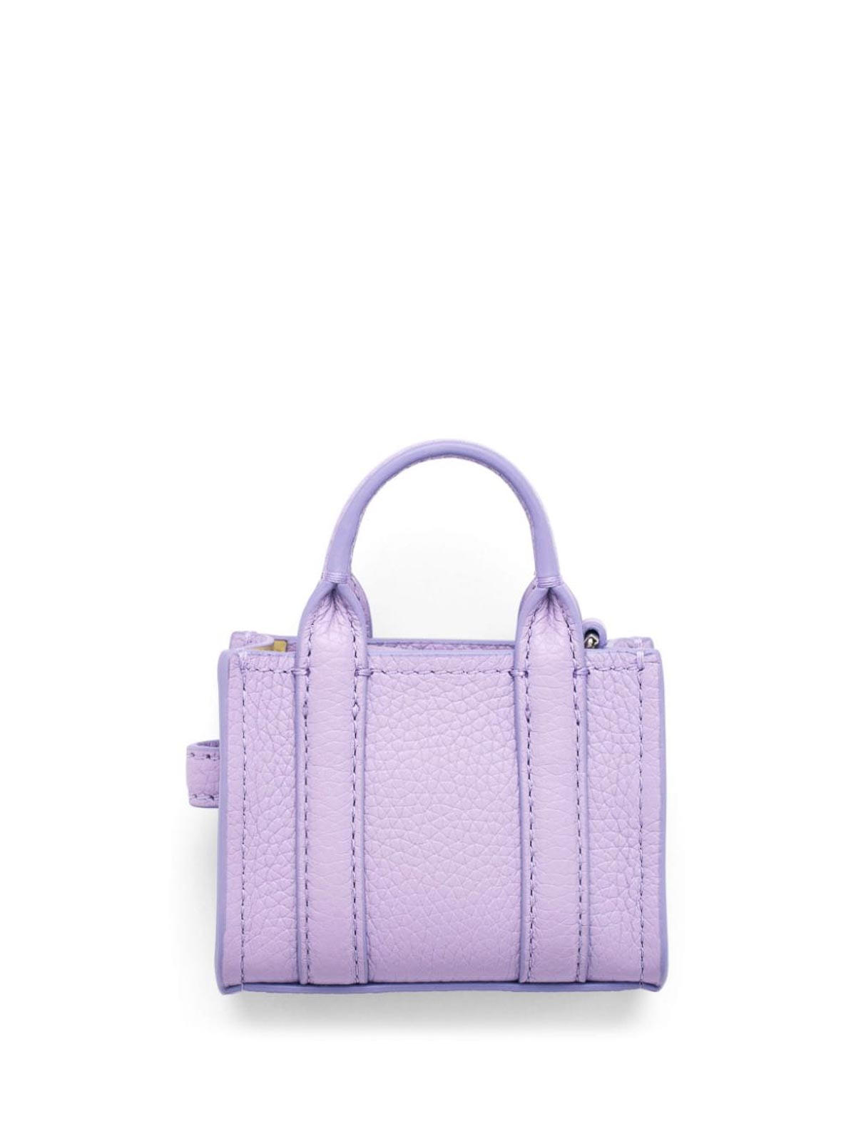 Shop Marc Jacobs The Nano Tote Bag Charm In Light Purple