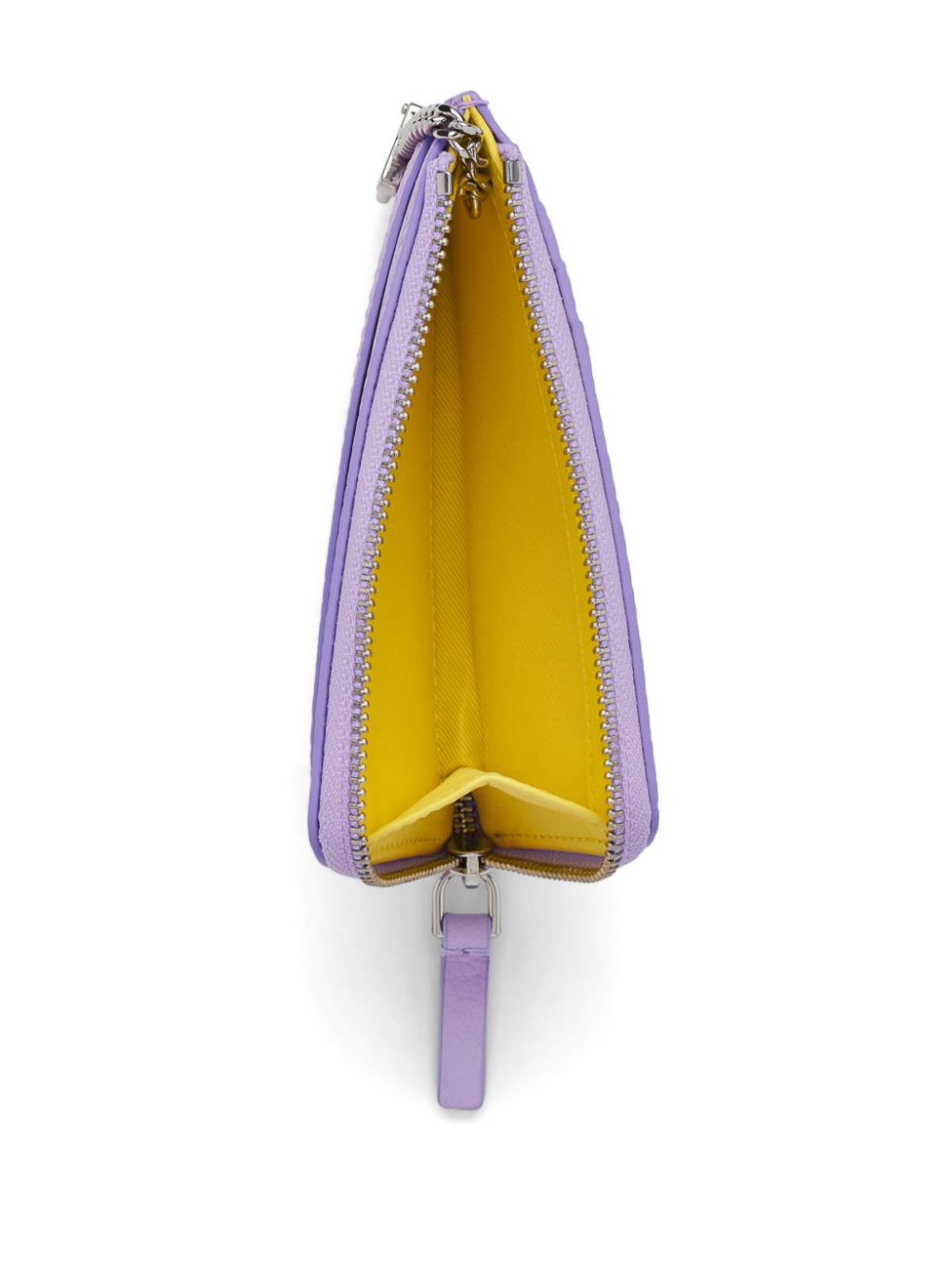 Shop Marc Jacobs The Leather Top Zip Multi Wallet In Light Purple