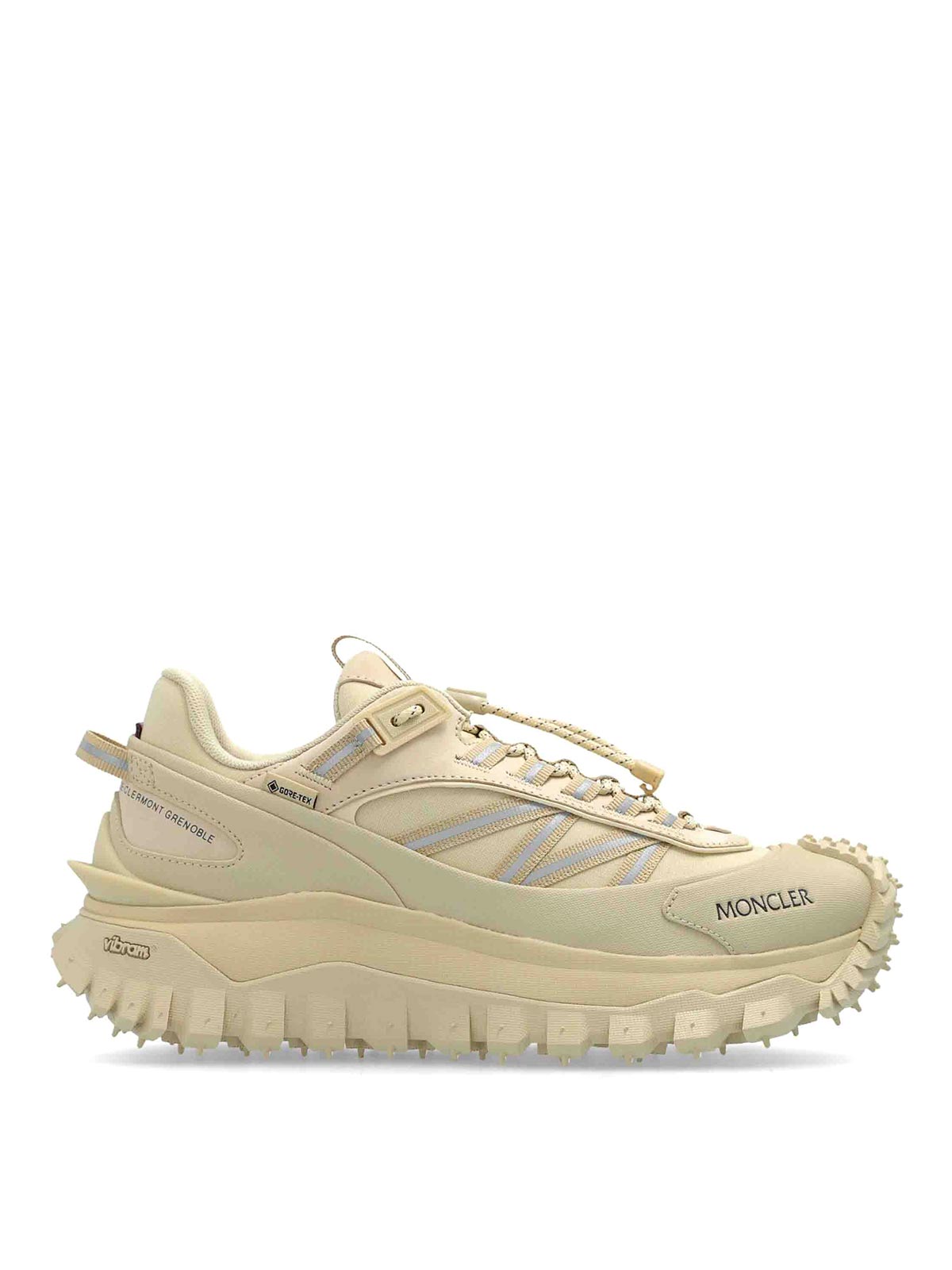 Shop Moncler Trailgrio Gtx Trainers In Light Beige