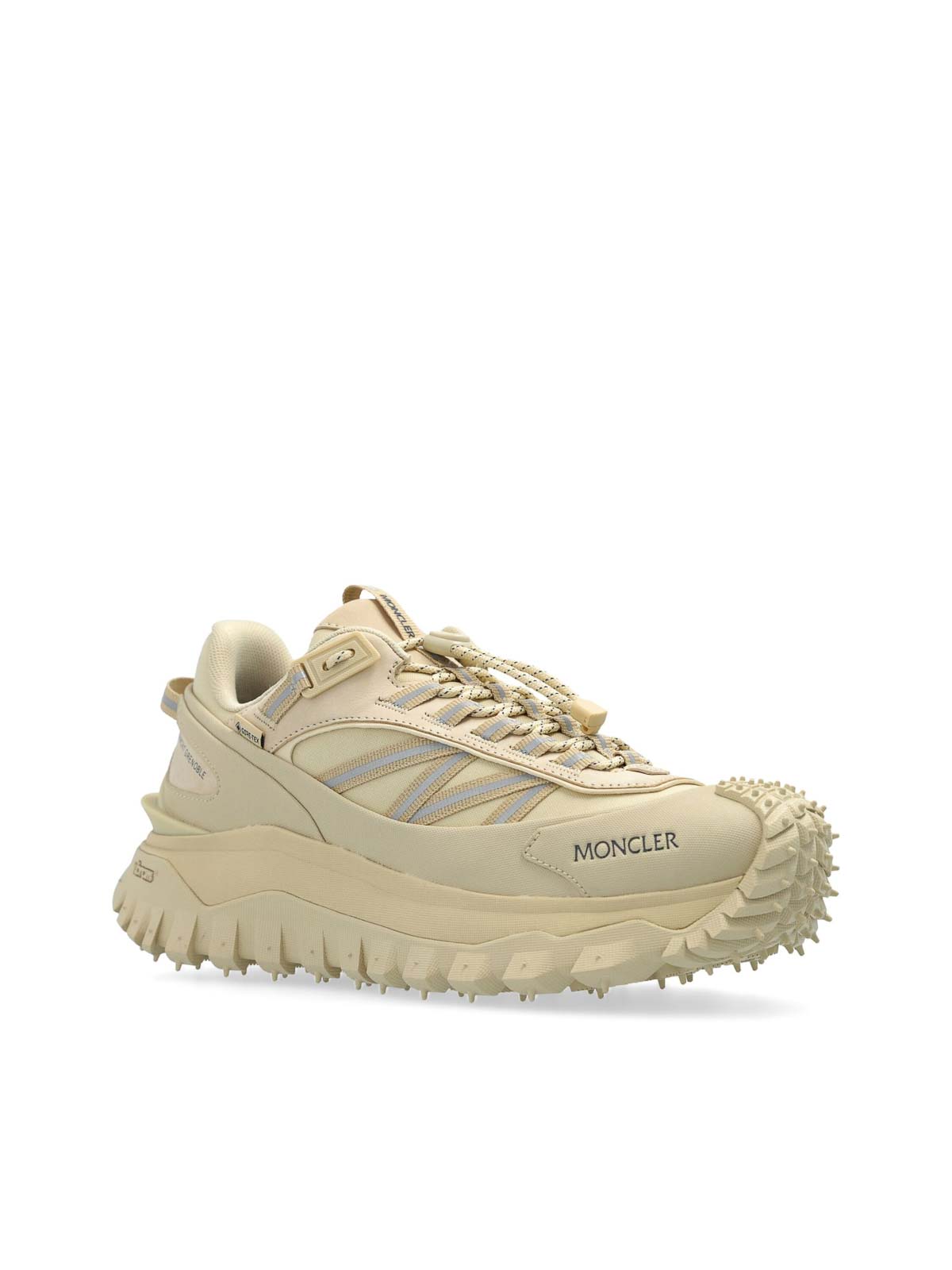 Shop Moncler Trailgrio Gtx Trainers In Light Beige