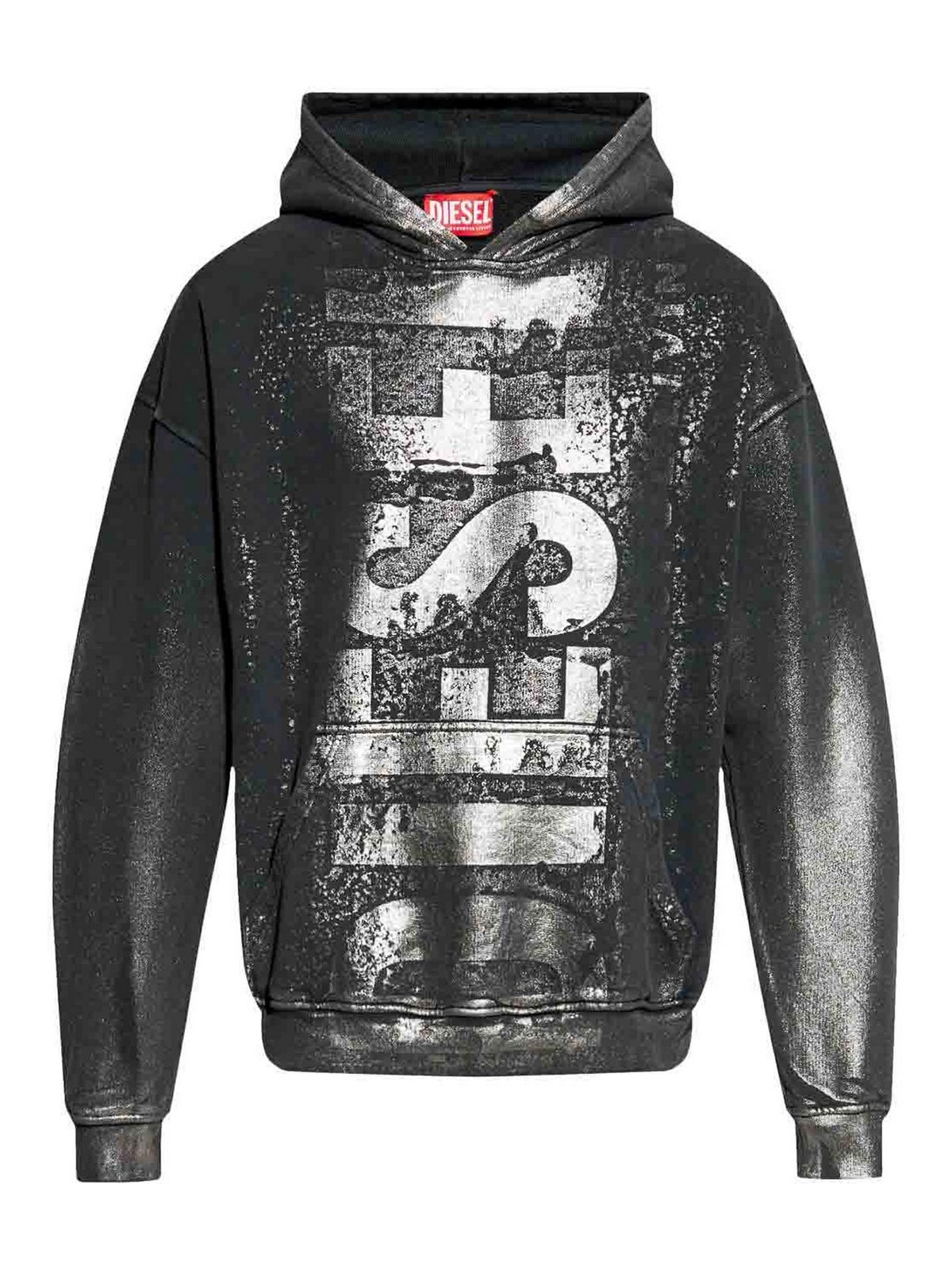 Shop Diesel Boxt Hoodies In Negro