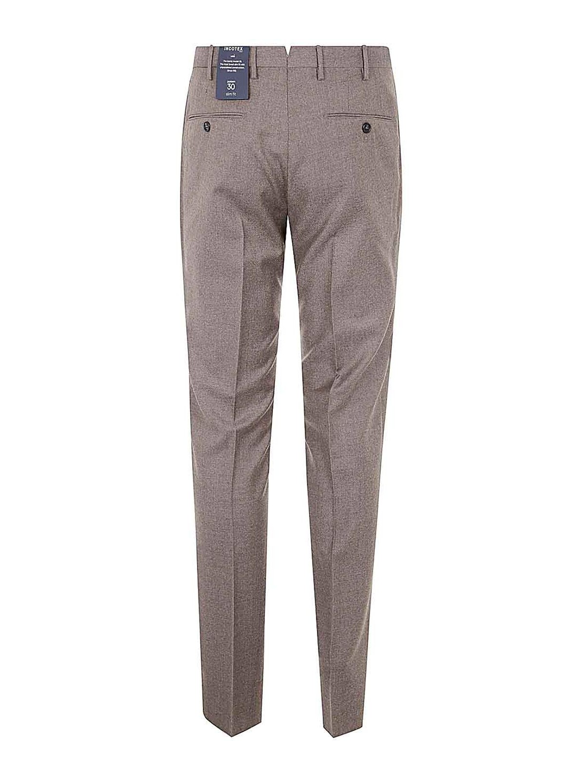 Shop Incotex Trousers In Beis