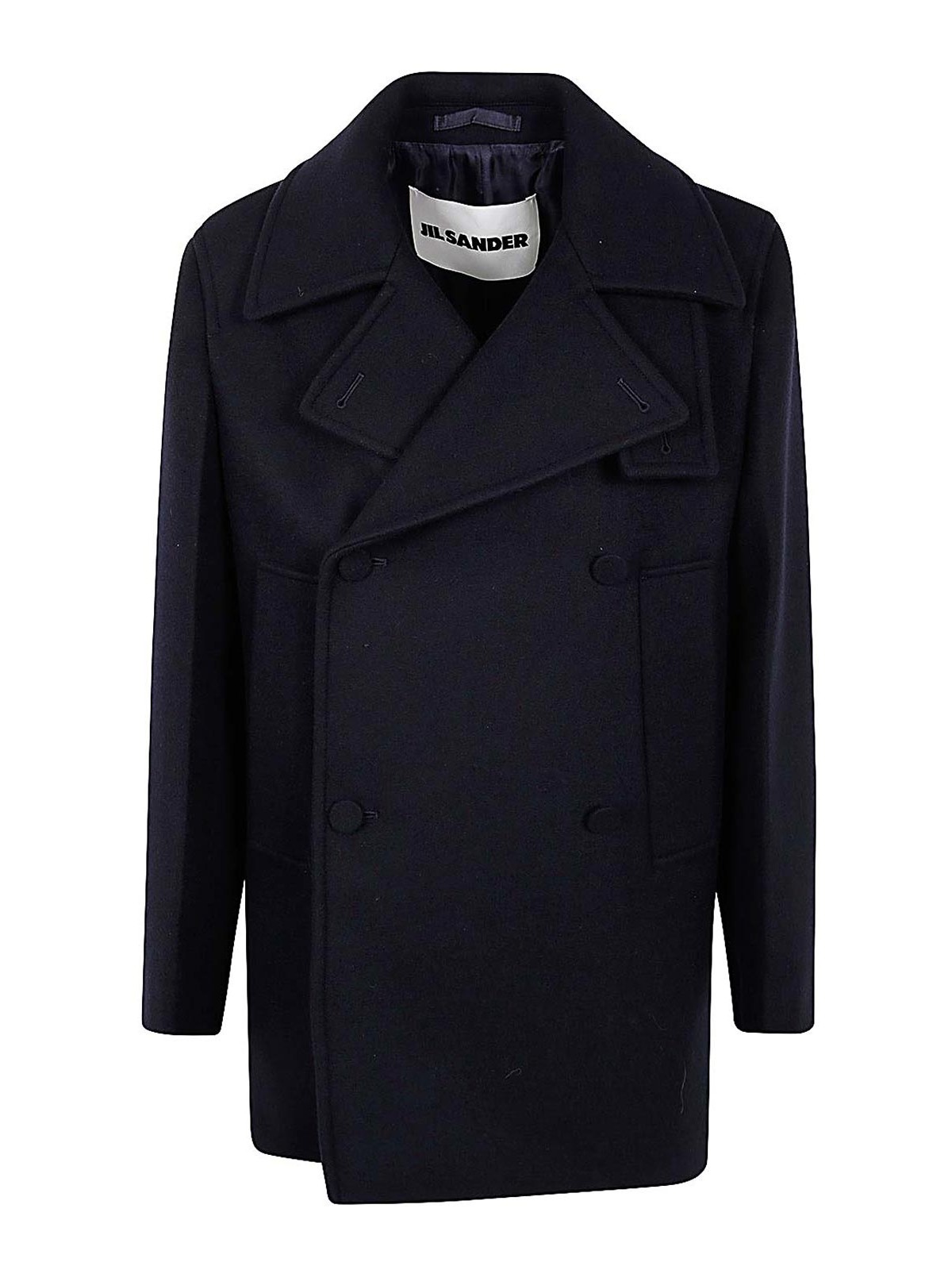 Shop Jil Sander Boxy Fit Peacoat In Azul