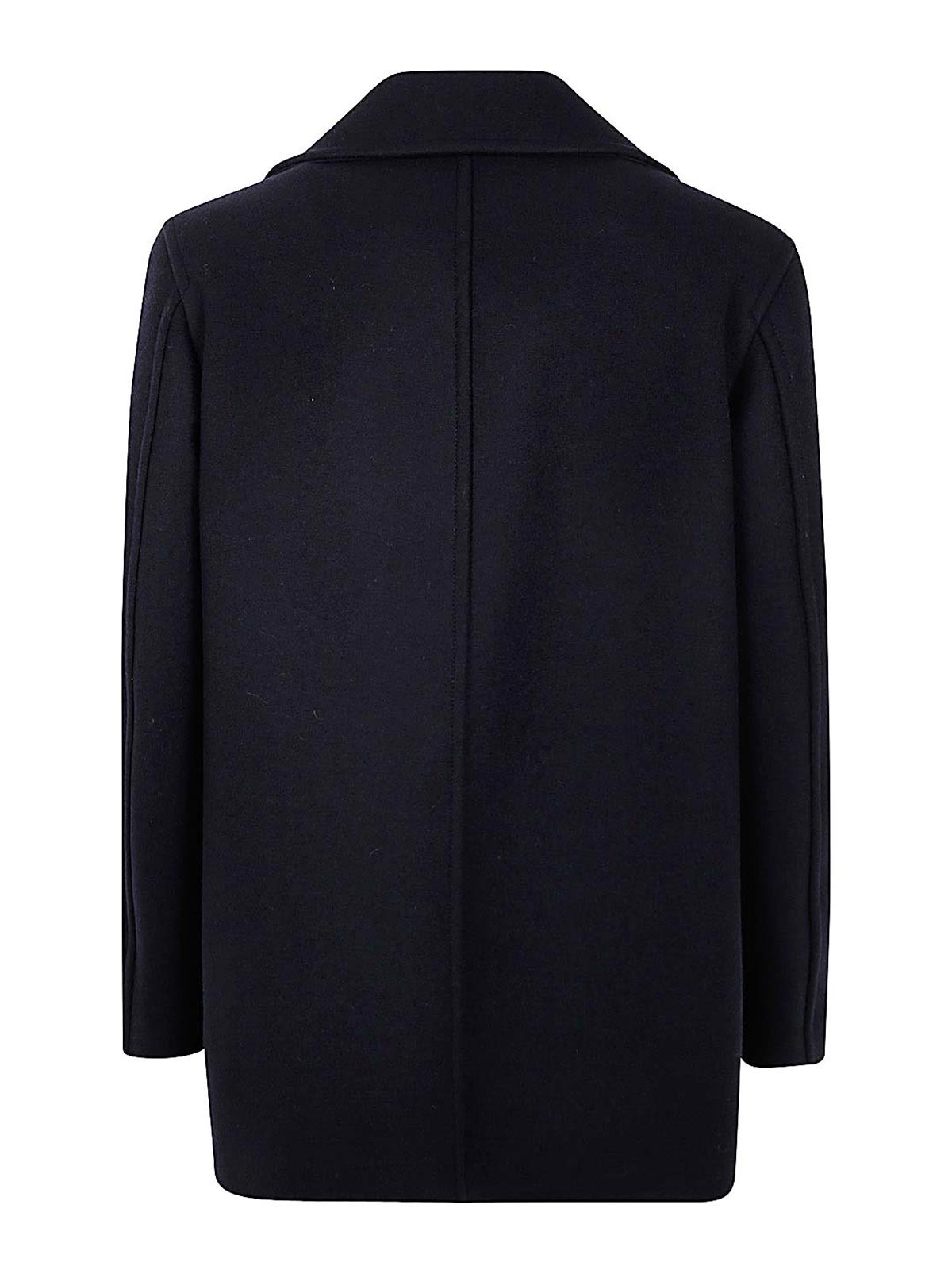 Shop Jil Sander Boxy Fit Peacoat In Azul