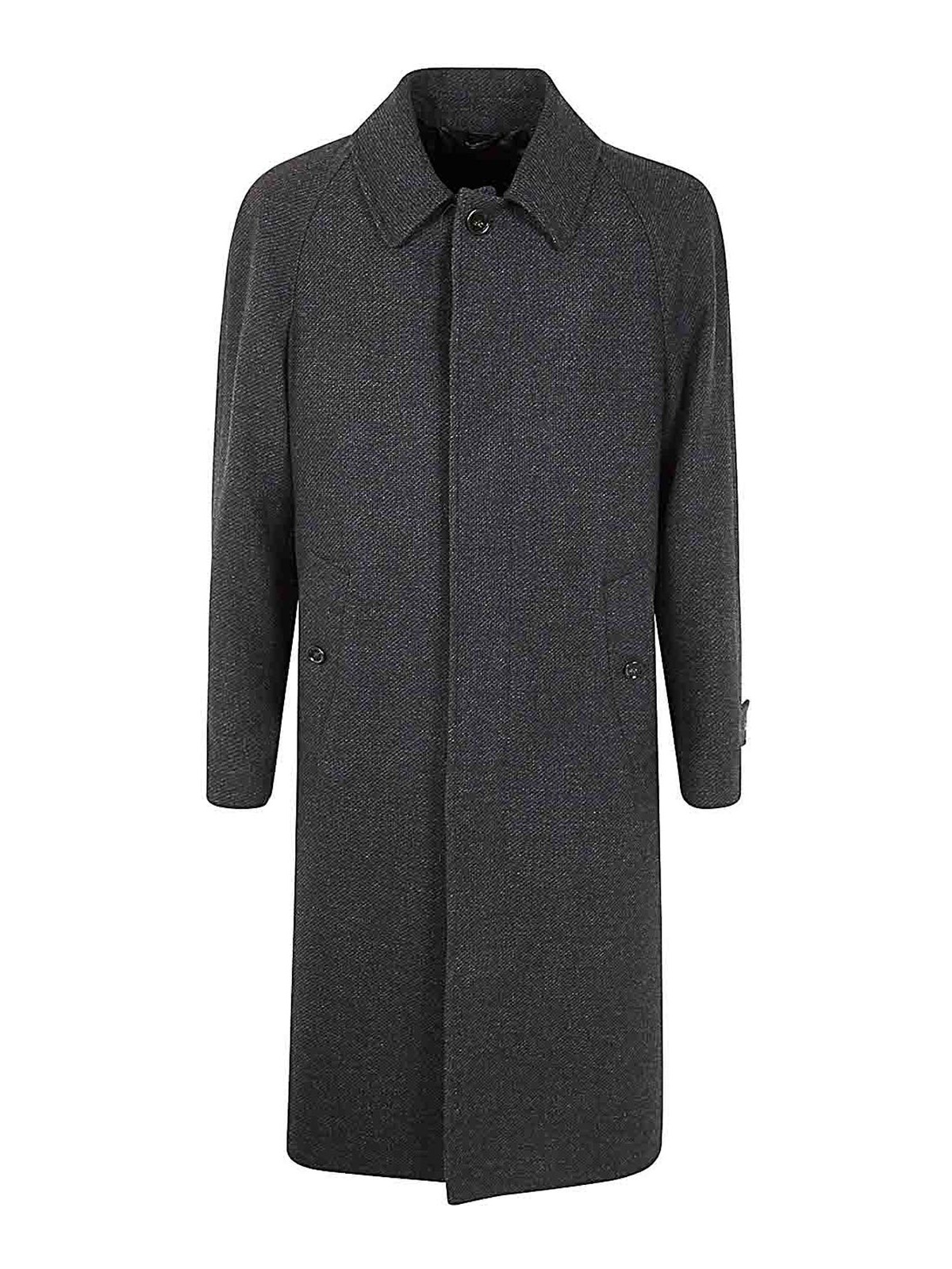 Shop Lardini Man Coat In Gris