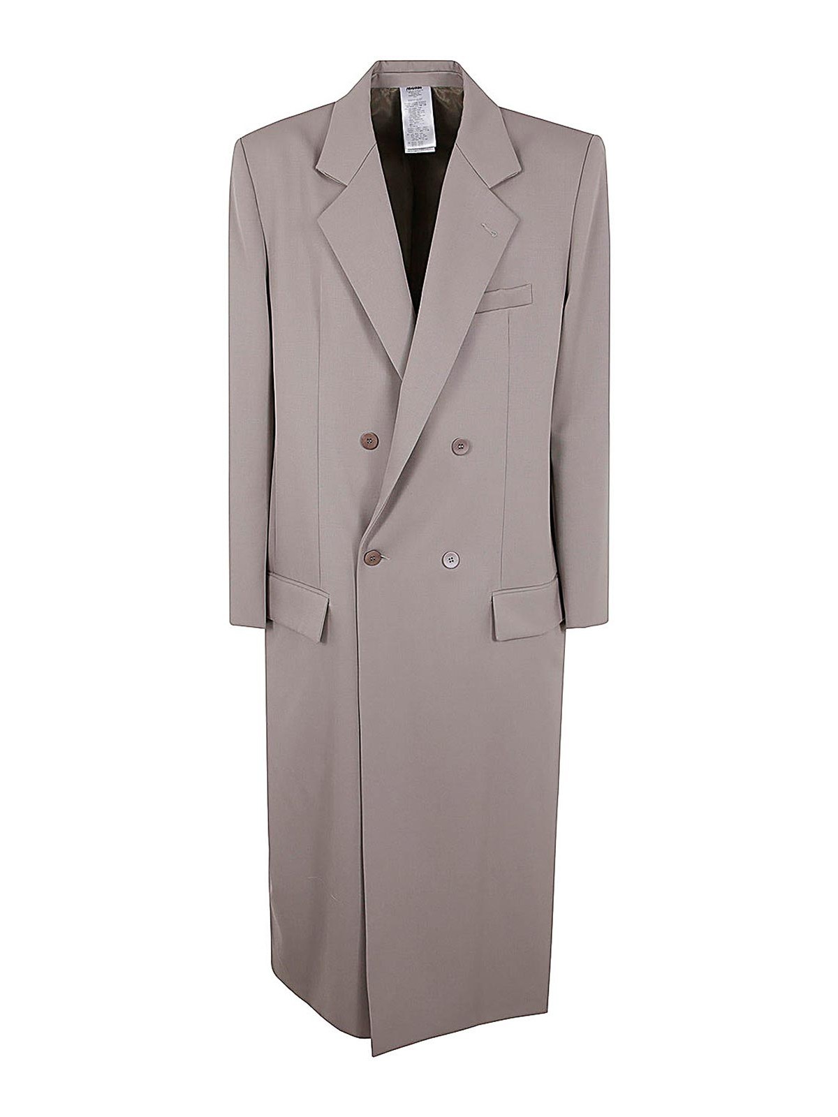 Shop Magliano Wool Coat In Crema