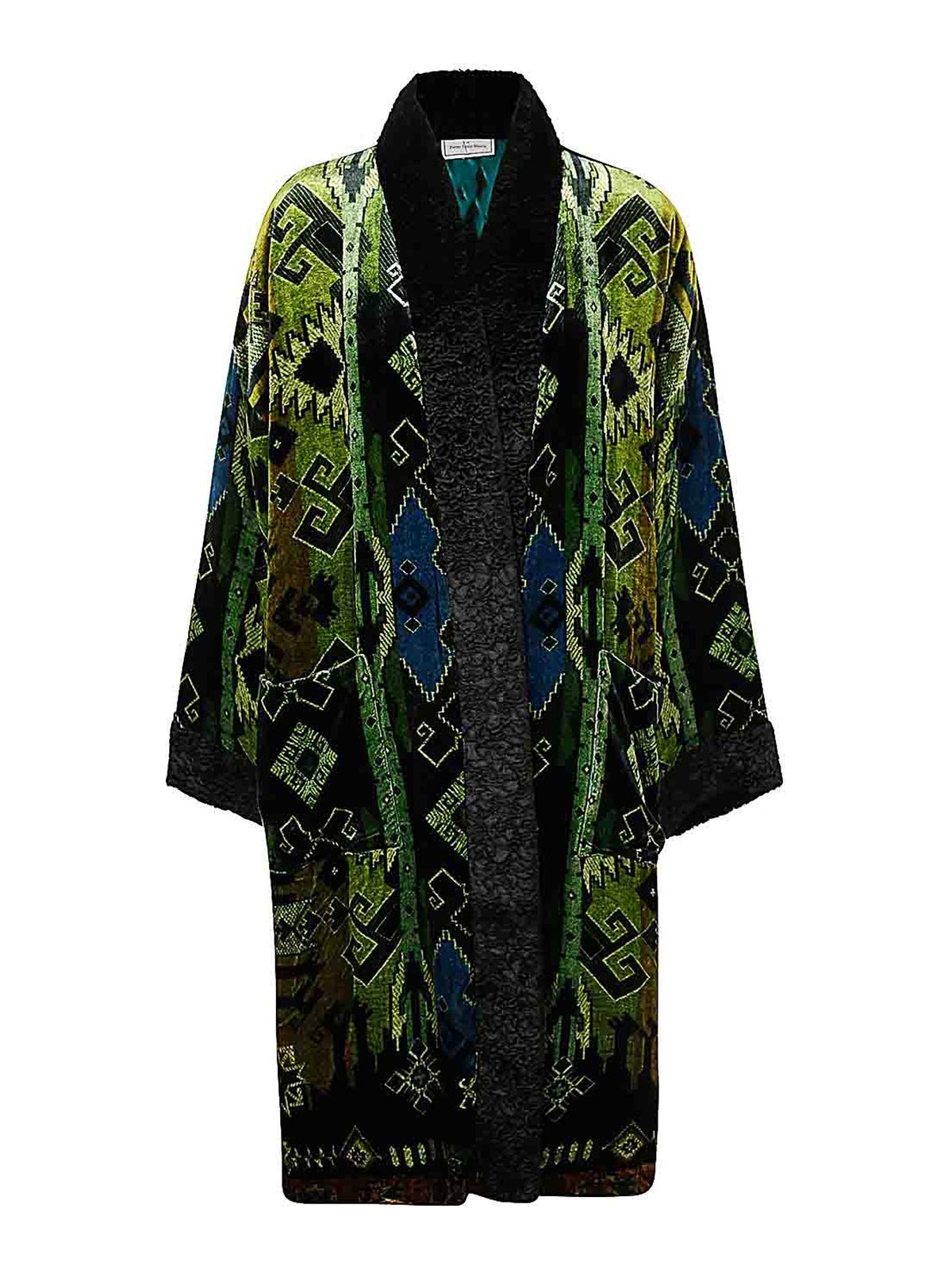 Shop Pierre-louis Mascia Kanada Kimono In Multicolor