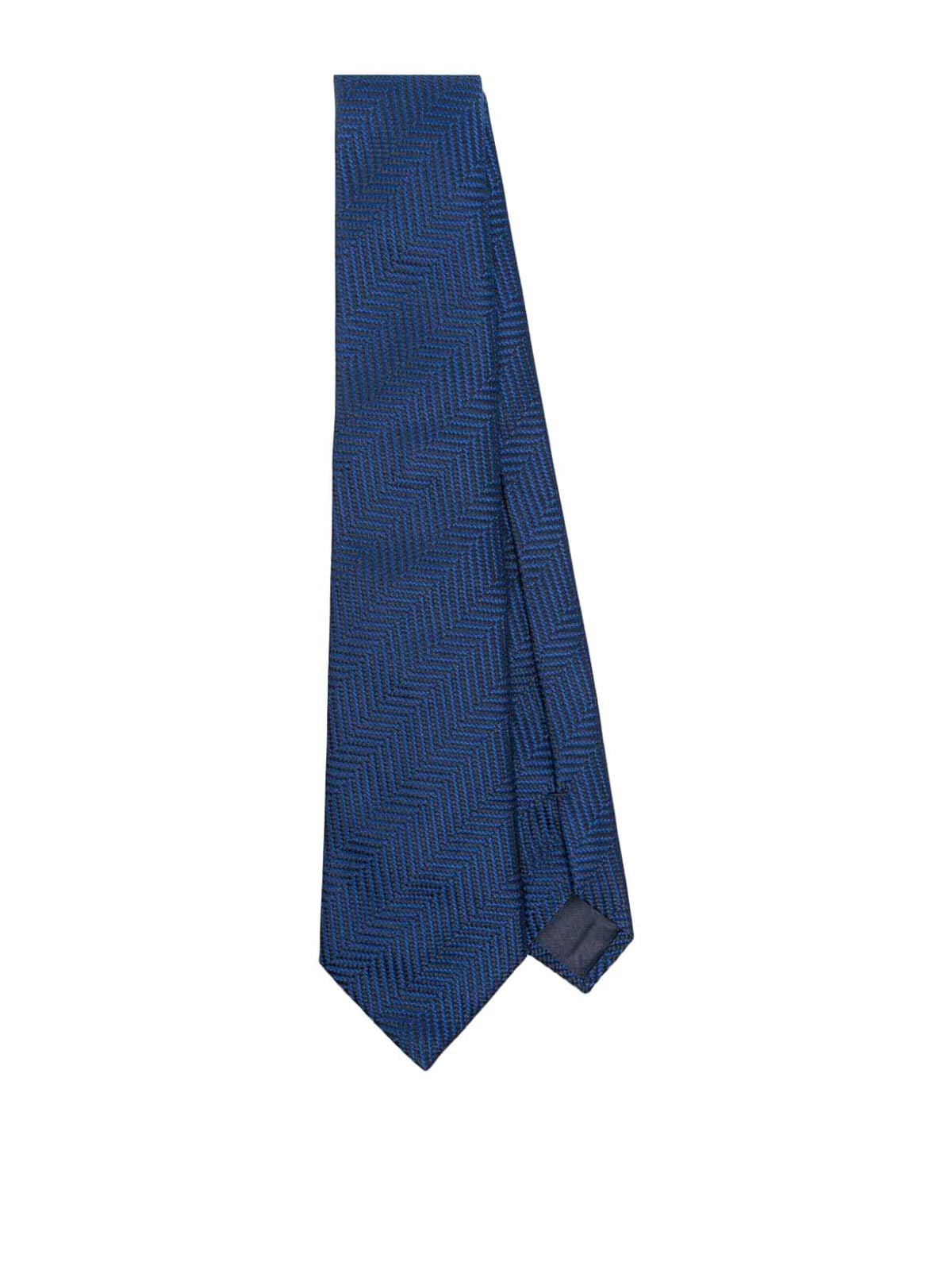 Shop Giorgio Armani Silk Tie In Azul