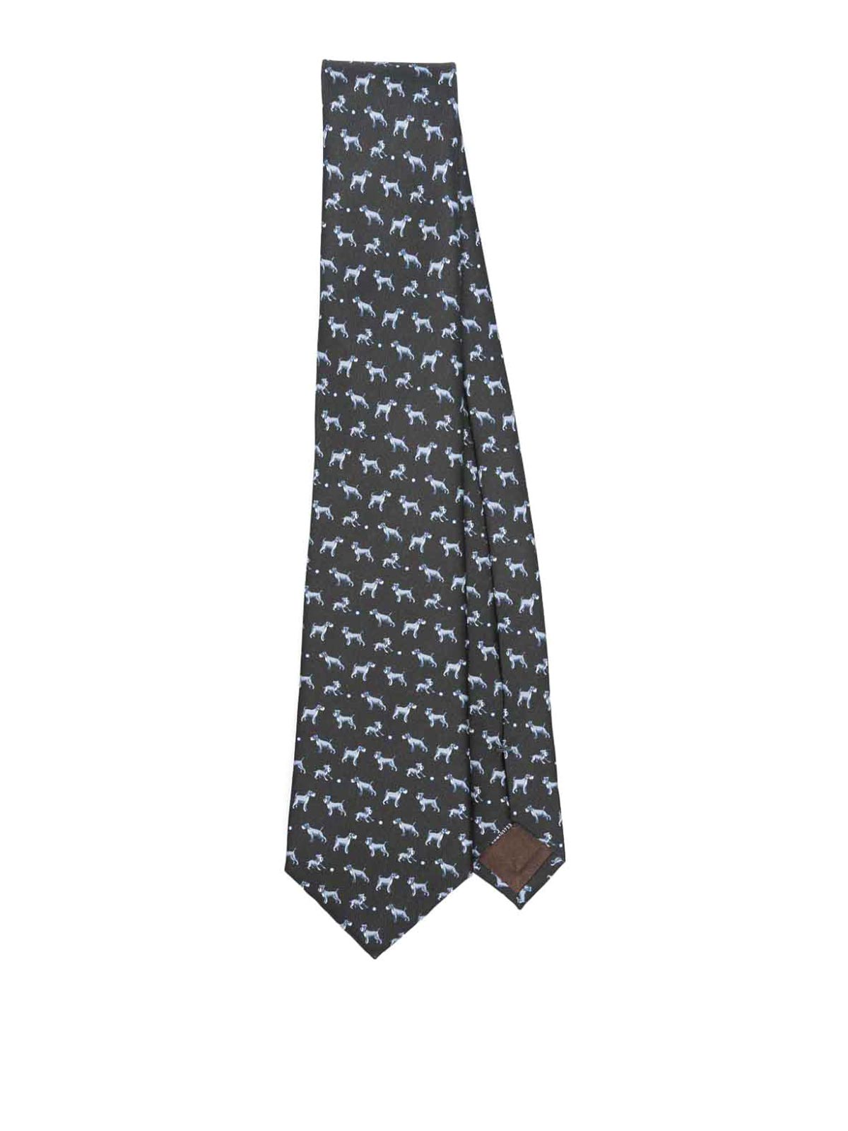 Shop Giorgio Armani Silk Tie In Marrón