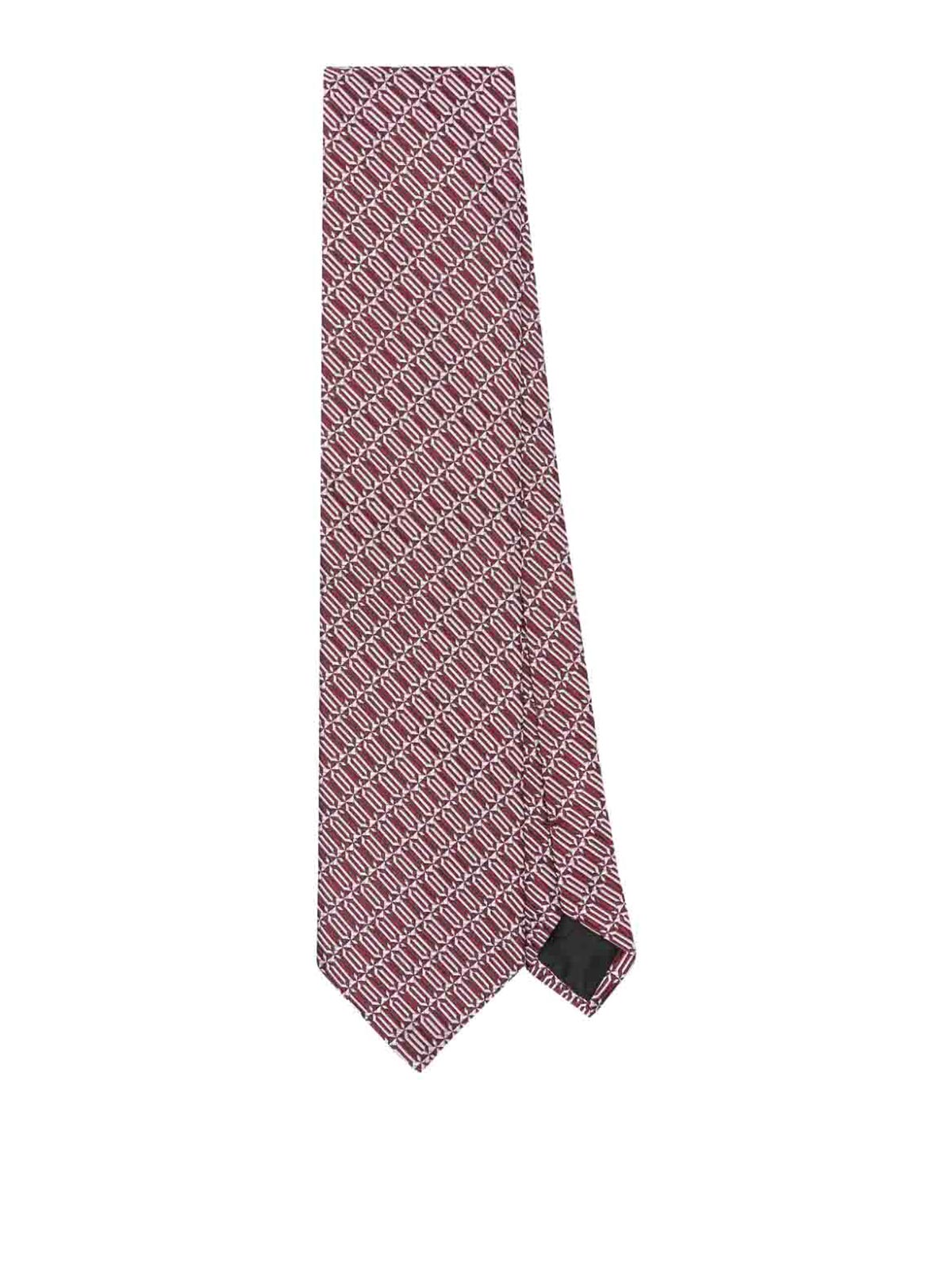 Shop Lanvin Etiquette Logo Tie In Rosado