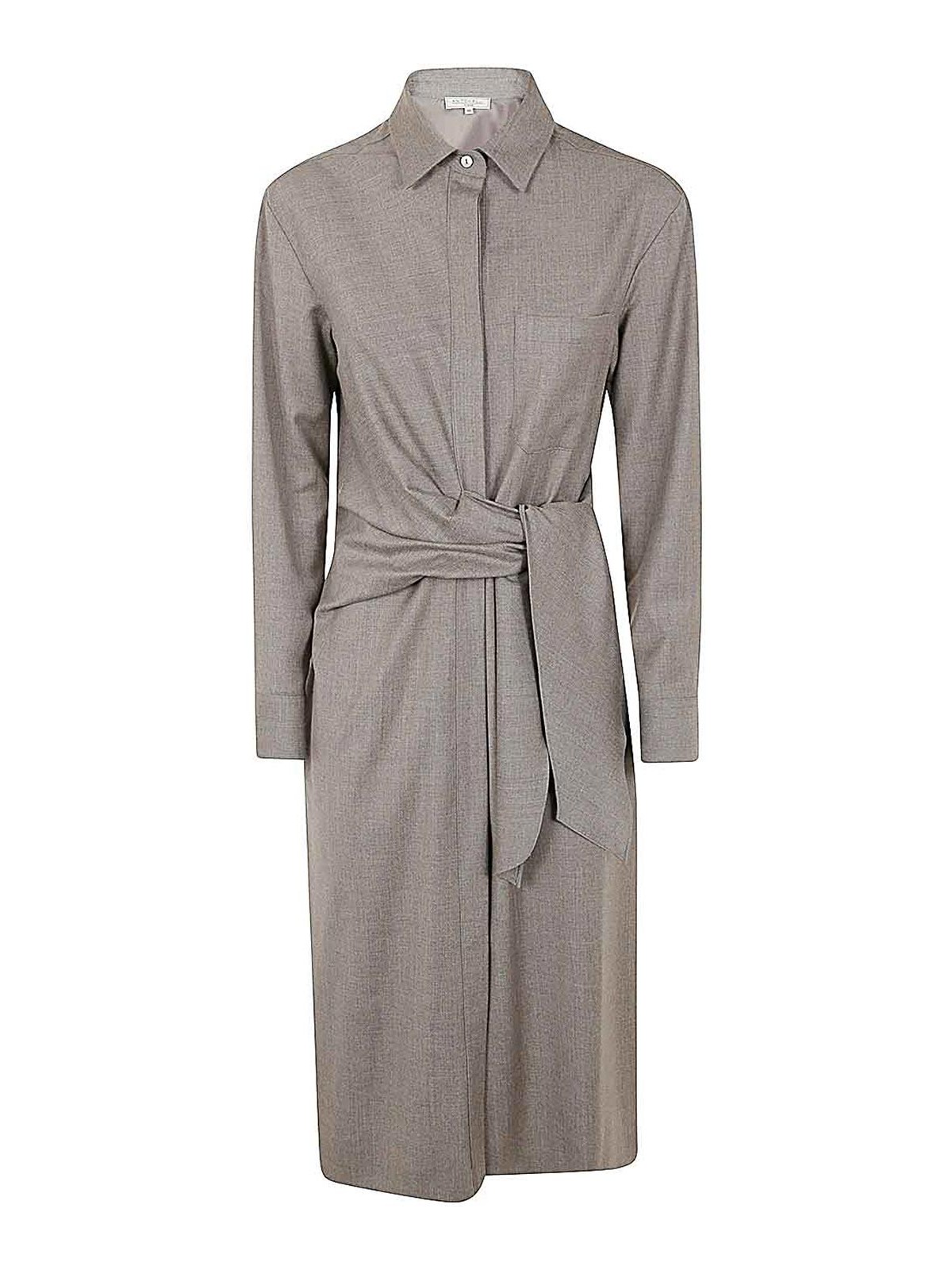 Shop Antonelli Firenze Ladispoli Shirt Dress In Gris