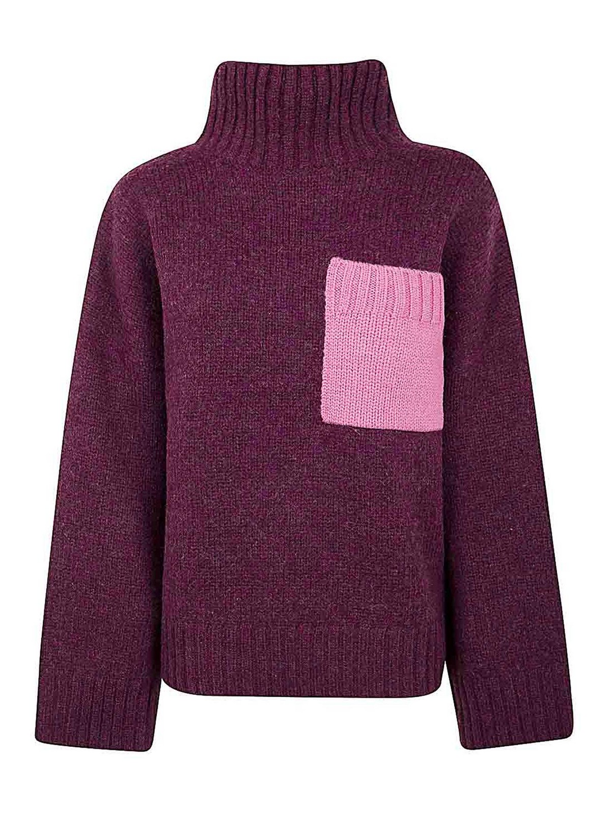 Shop Jw Anderson Turtleneck Jumper In Rosado