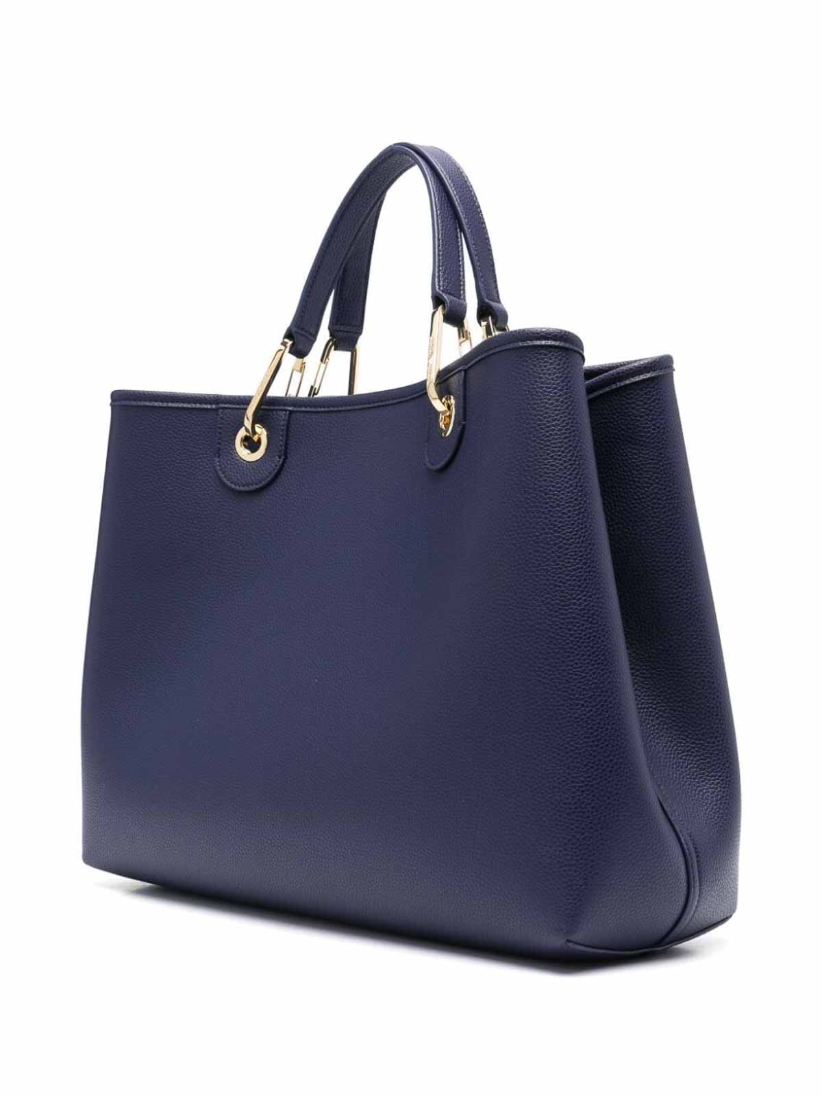 Shop Emporio Armani Shopping Bag In Azul