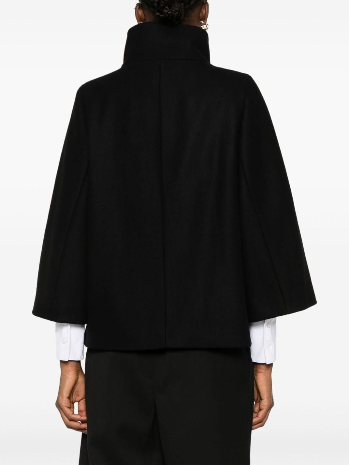 Shop Fay Virgin Wool Coat In Negro