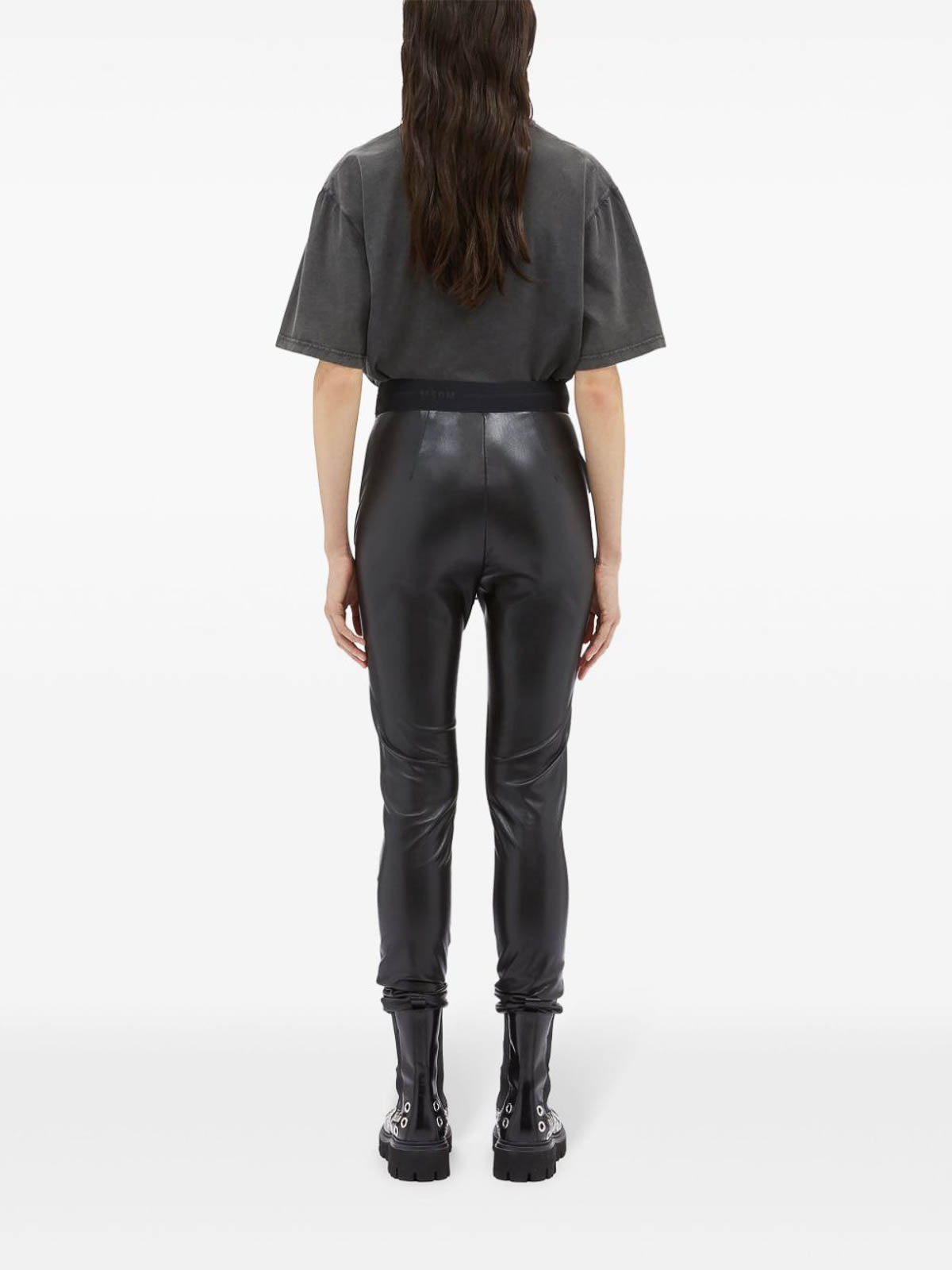 Shop Msgm Skinny Jeans In Negro