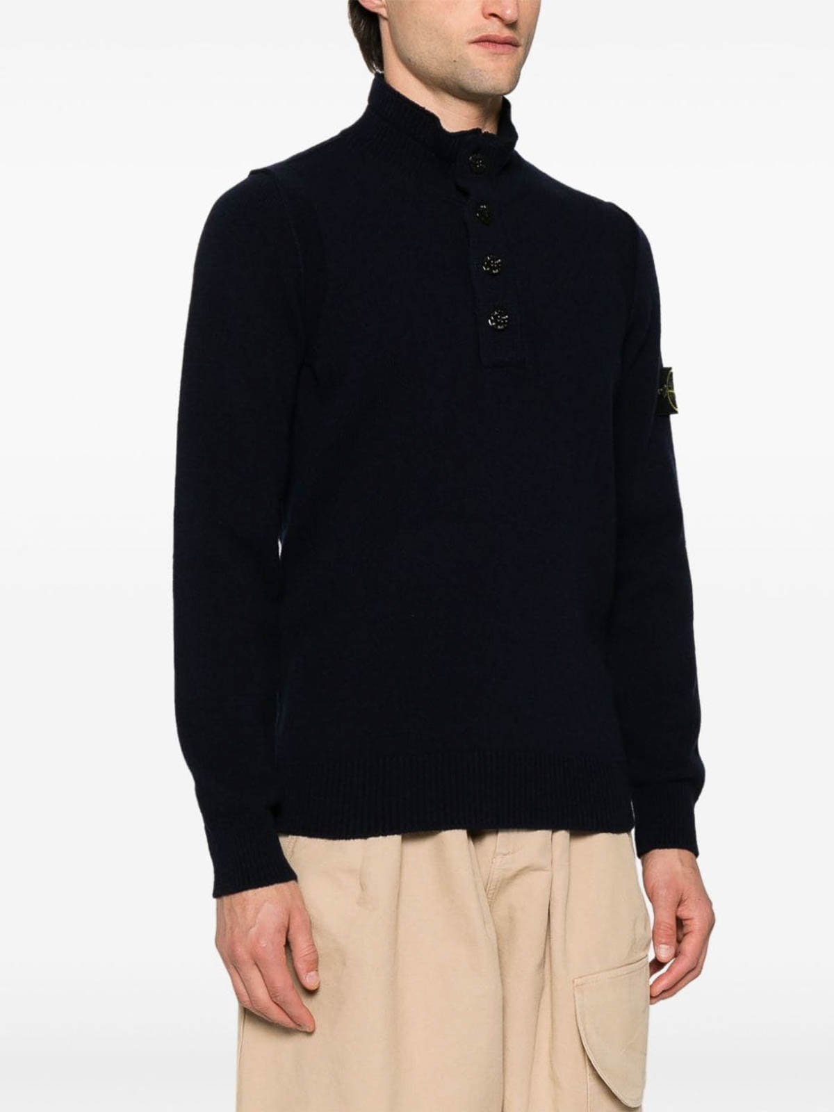 Shop Stone Island Crewneck In Azul