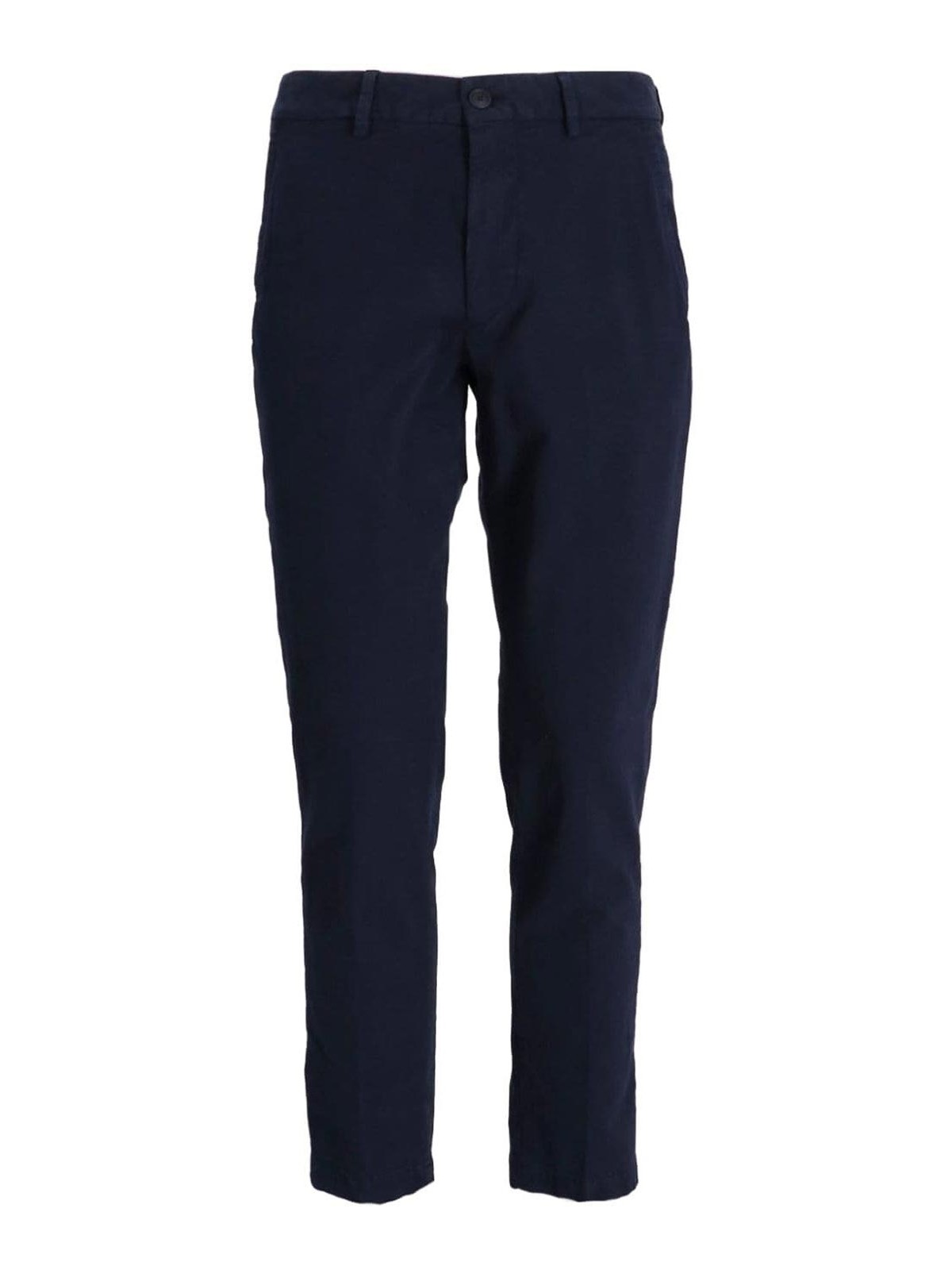 Shop Hugo Boss Casual Trousers In Azul